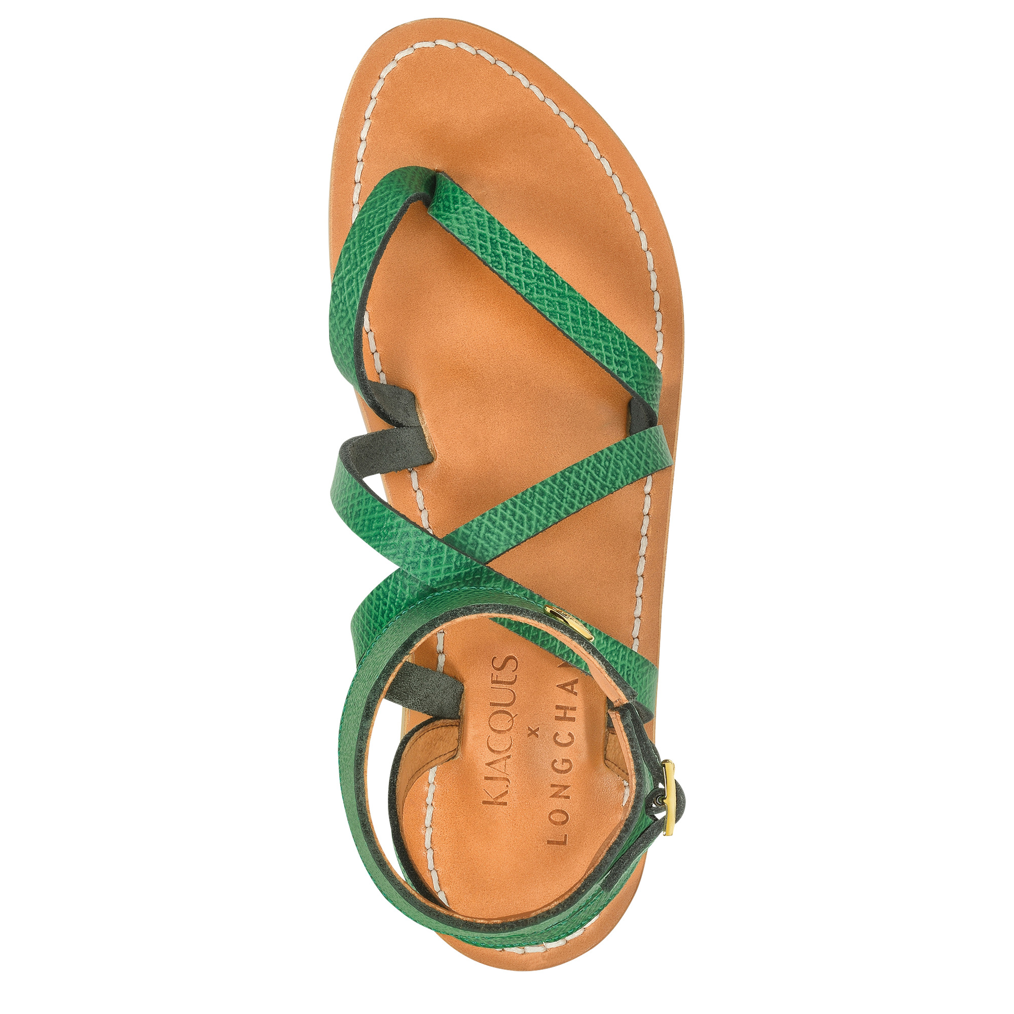 Longchamp x K.Jacques Sandals Green - Leather - 4