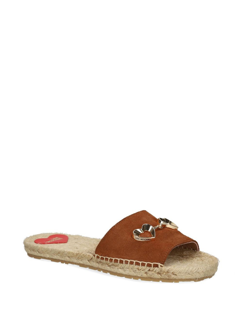 Moschino heart-appliqué flat espadrilles outlook
