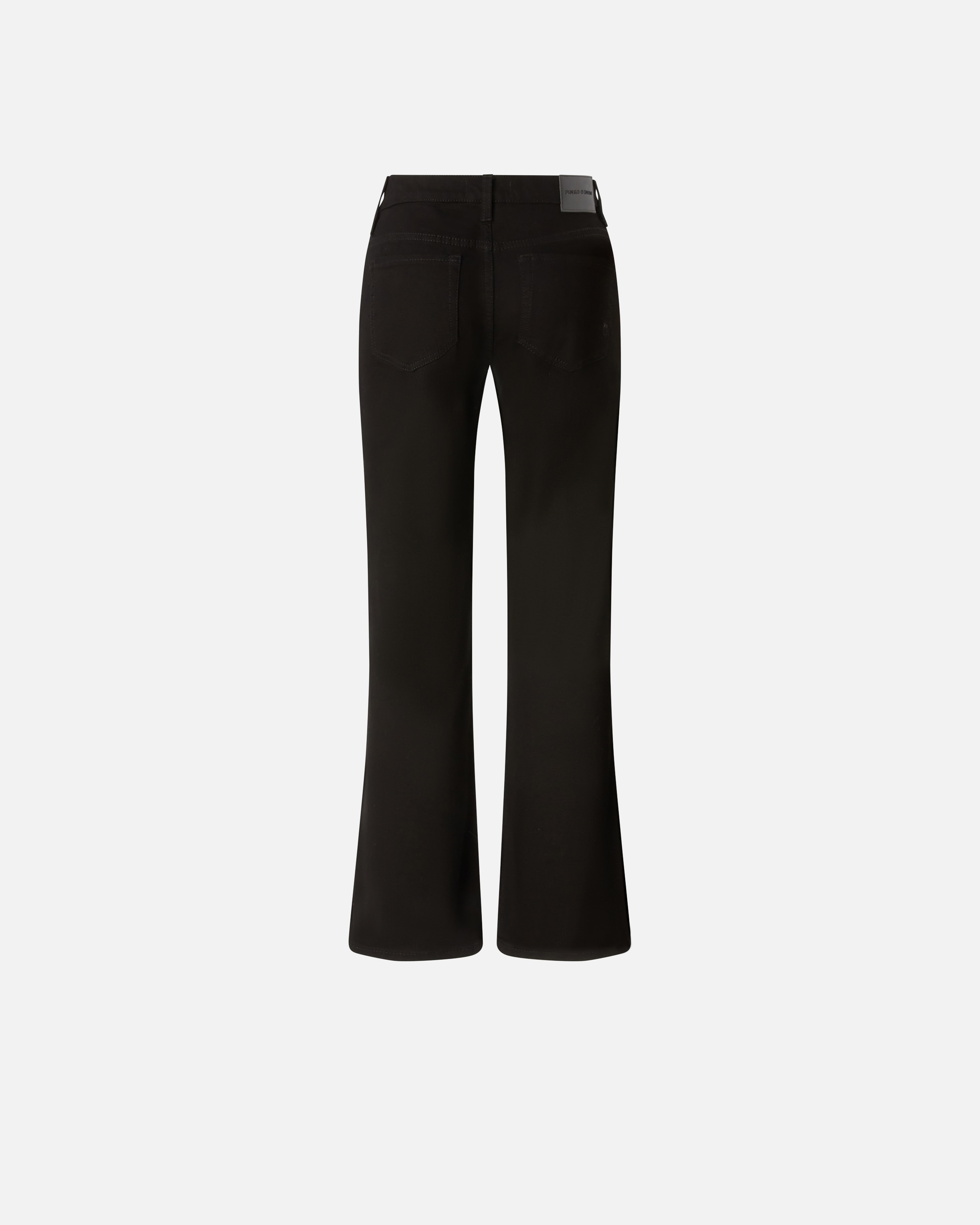 STRAIGHT JEANS WITH SLIT AT THE HEM - 2