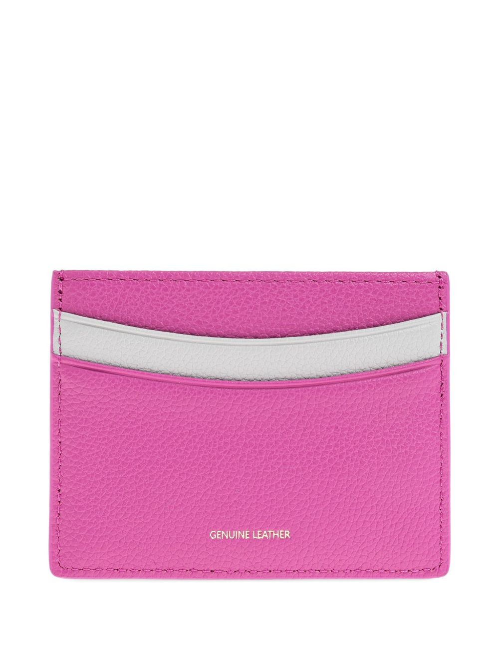 leather colour-block cardholder - 2