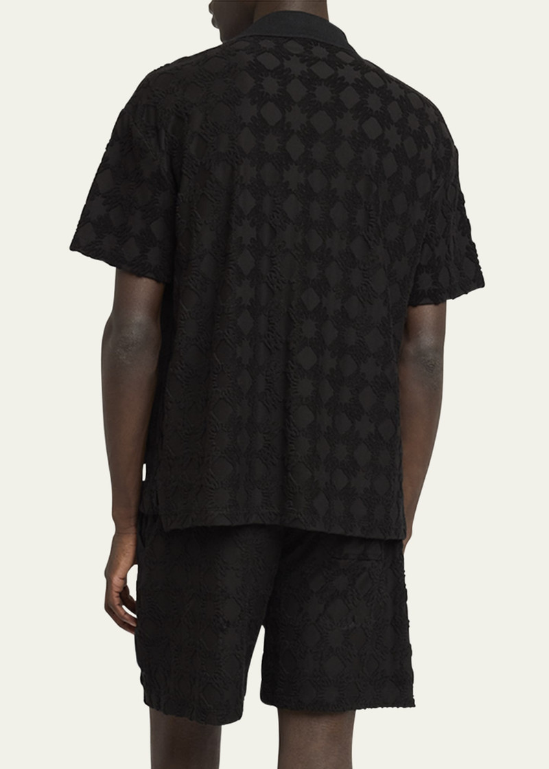 AMIRI Men's MA Quad Toweling Polo Shirt outlook