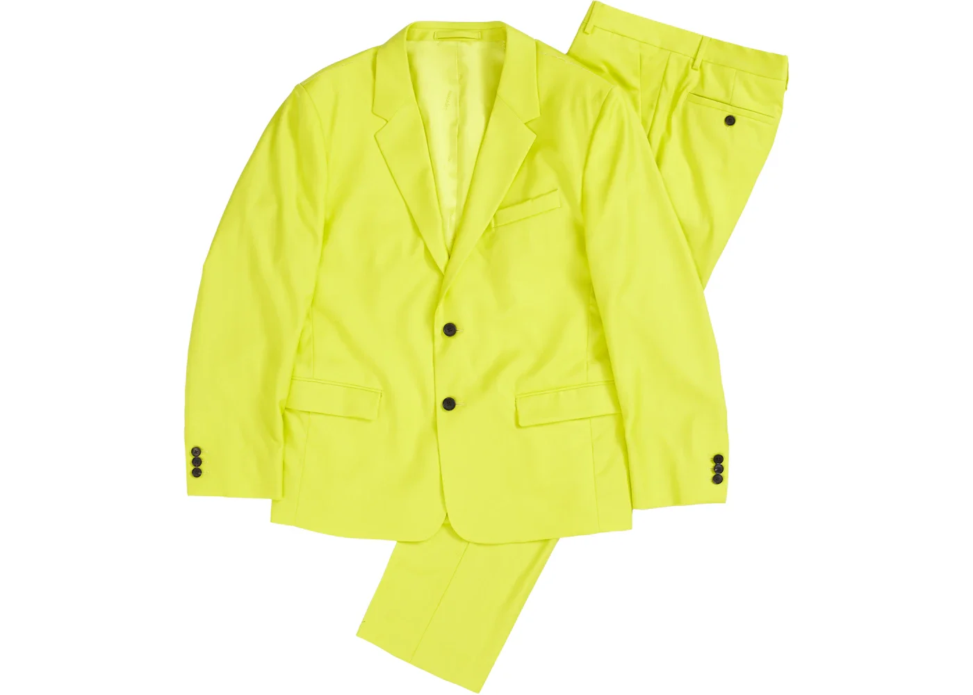 Supreme Wool Suit Bright Yellow - 1