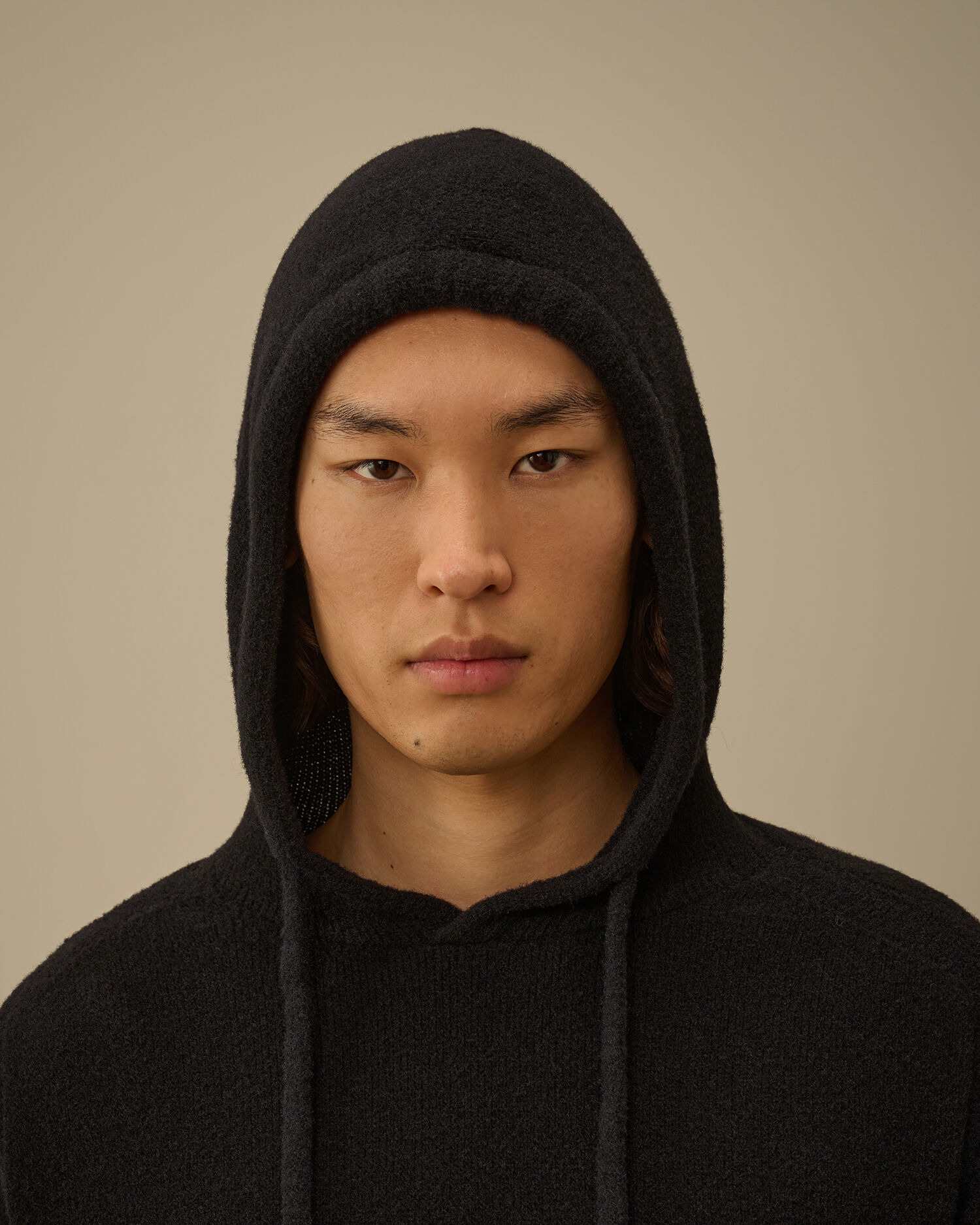 Fleece Knit Hooded Sweater - 6