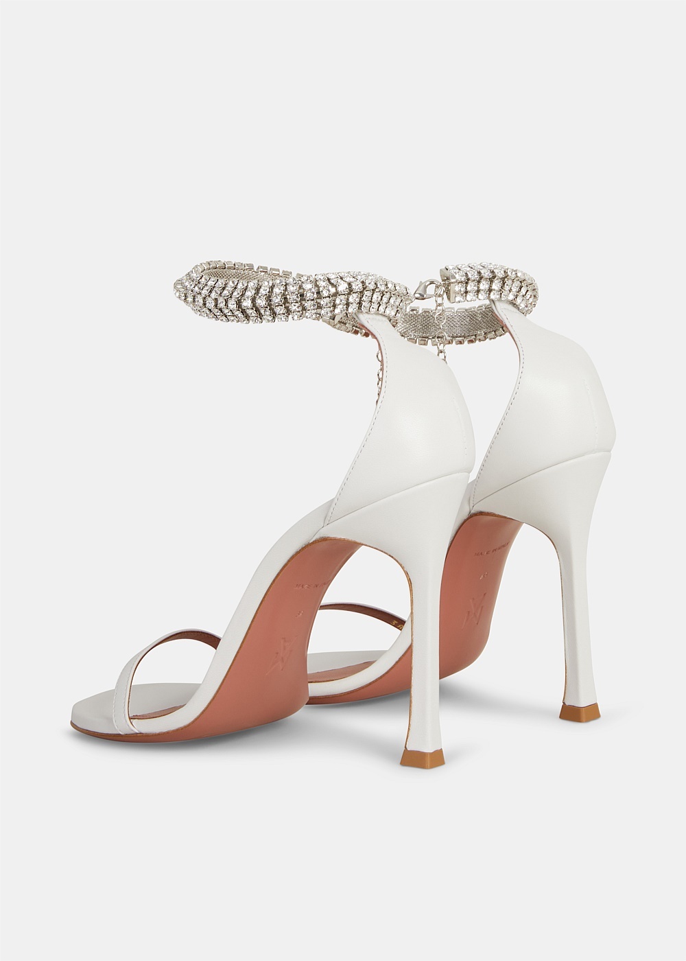 White Nappa Iman Sandals - 3