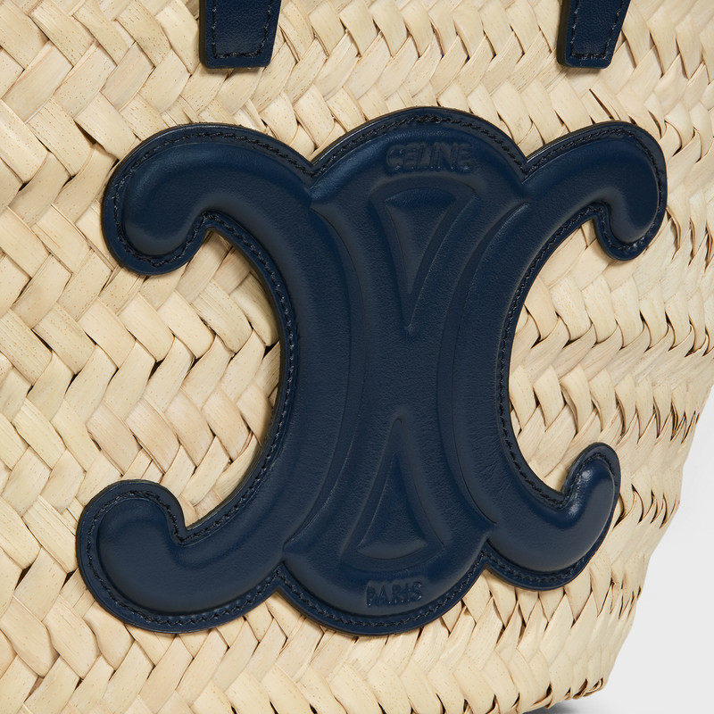Teen Triomphe Celine Classic Panier in Palm Leaves and Calfskin 5