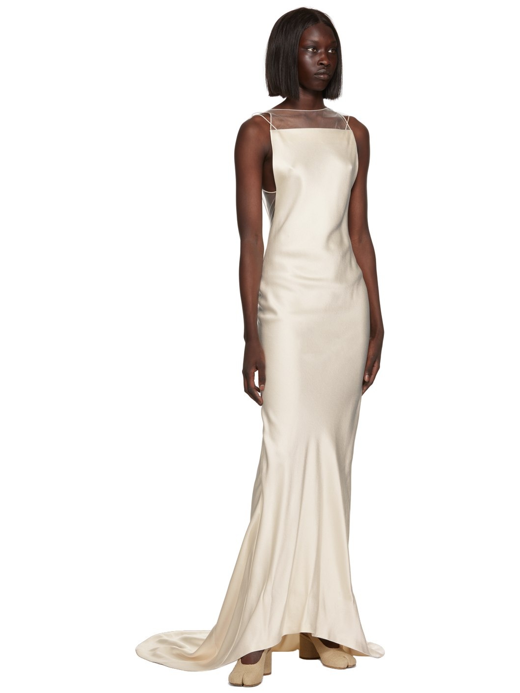 パーティードレス MAISON MARGIELA hammered satin gown SI0CT0001 S49465 Maison Margiela Hammered Satin Gown | REVERSIBLE