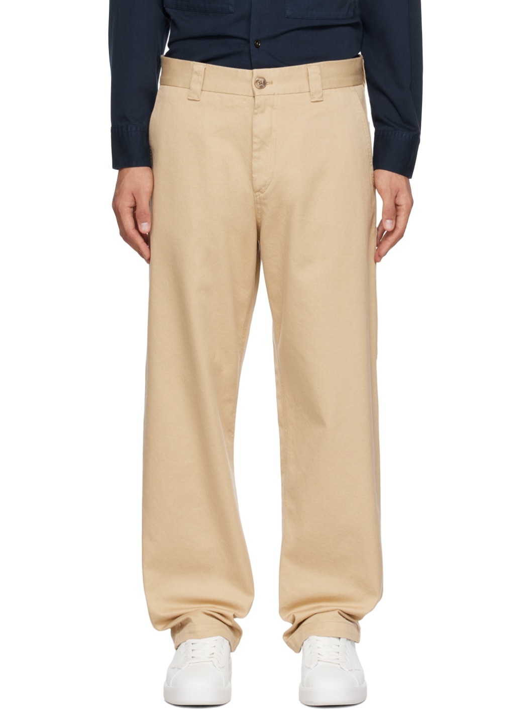 Beige Mikkel 1721 Trousers - 1