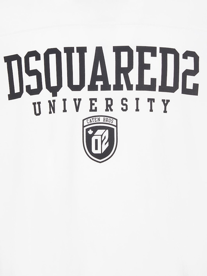 DSQUARED2 Varsity logo long sleeved t-shirt | luisaviaroma