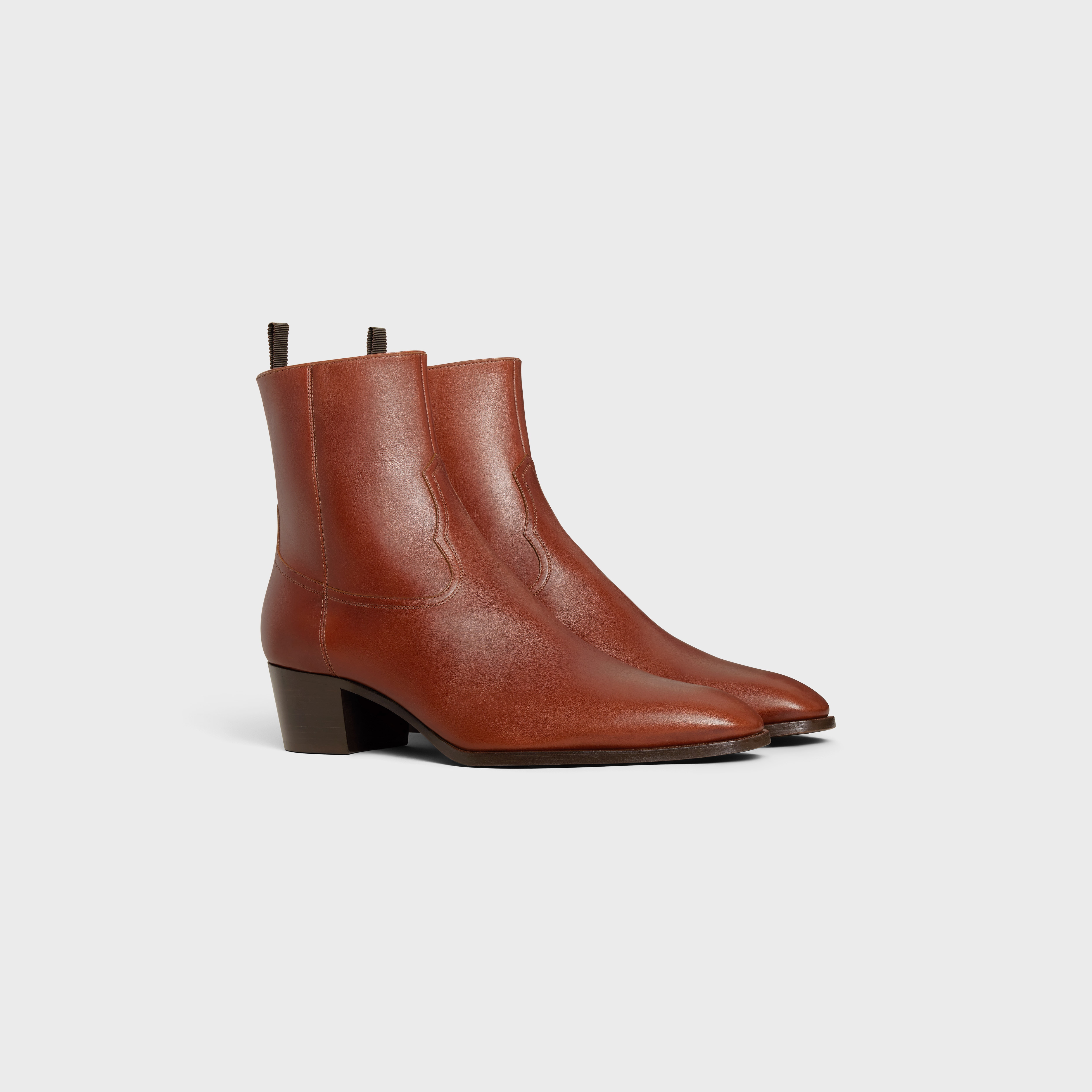 WESTERN ZIPPED ISAAC BOOT in Calfskin - 2