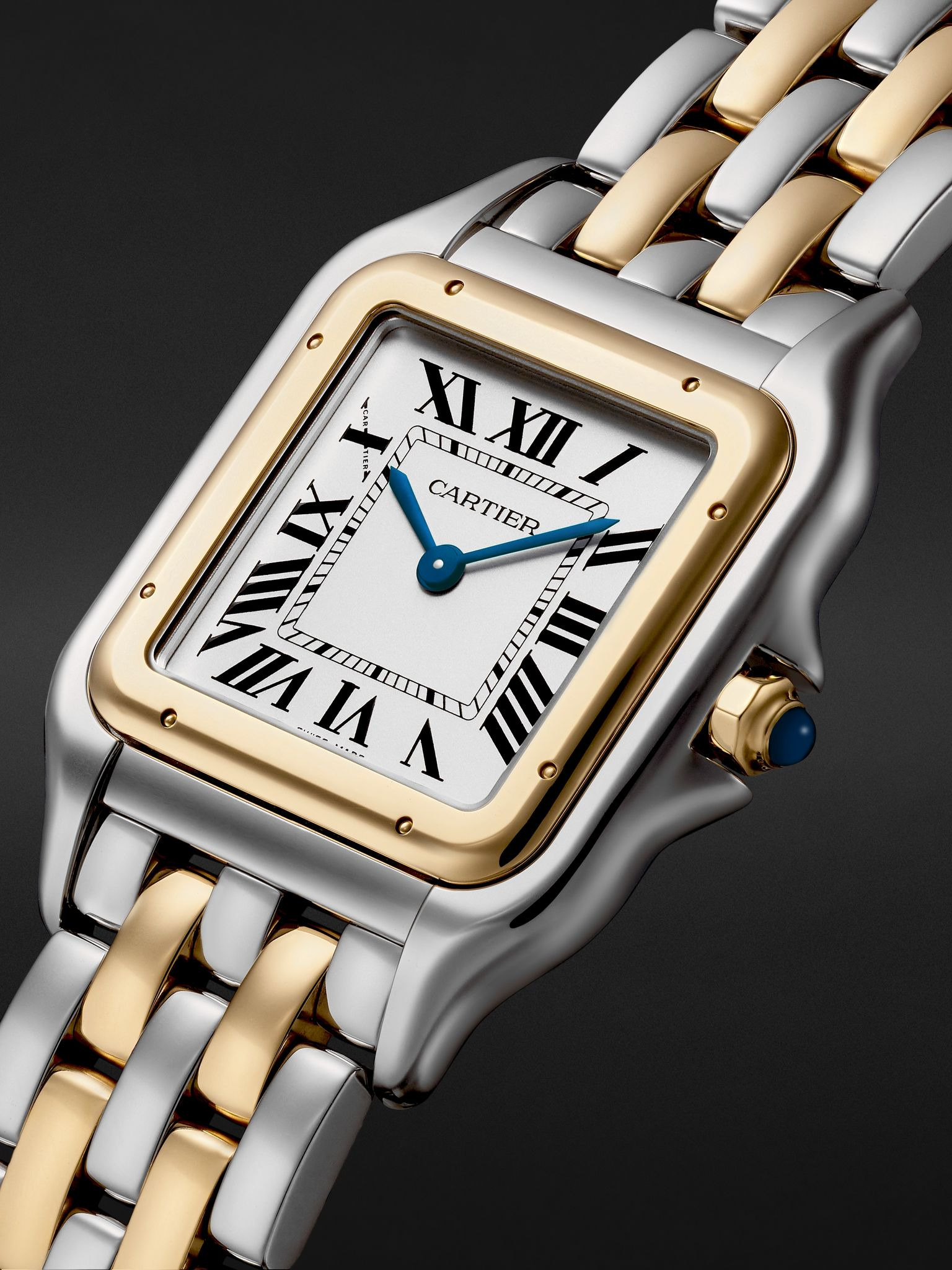 Panthère de Cartier Large 42mm 18-Karat Gold and Steel Watch, Ref. No. W2PN0016 White - 3