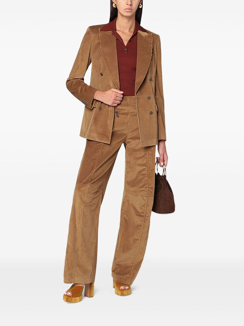 Etro zip corduroy trousers outlook