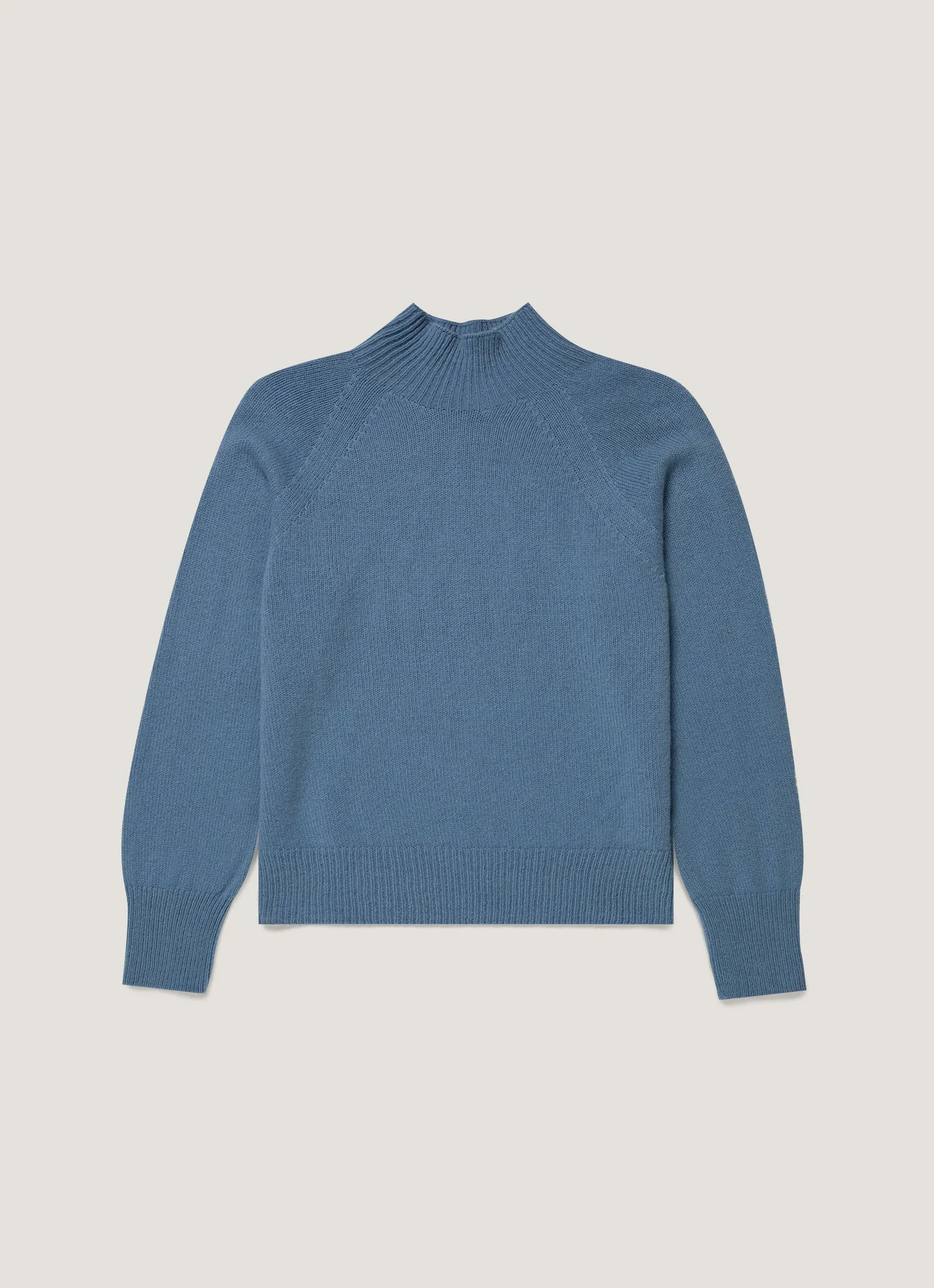 Lambswool Funnel Neck Jumper - 1