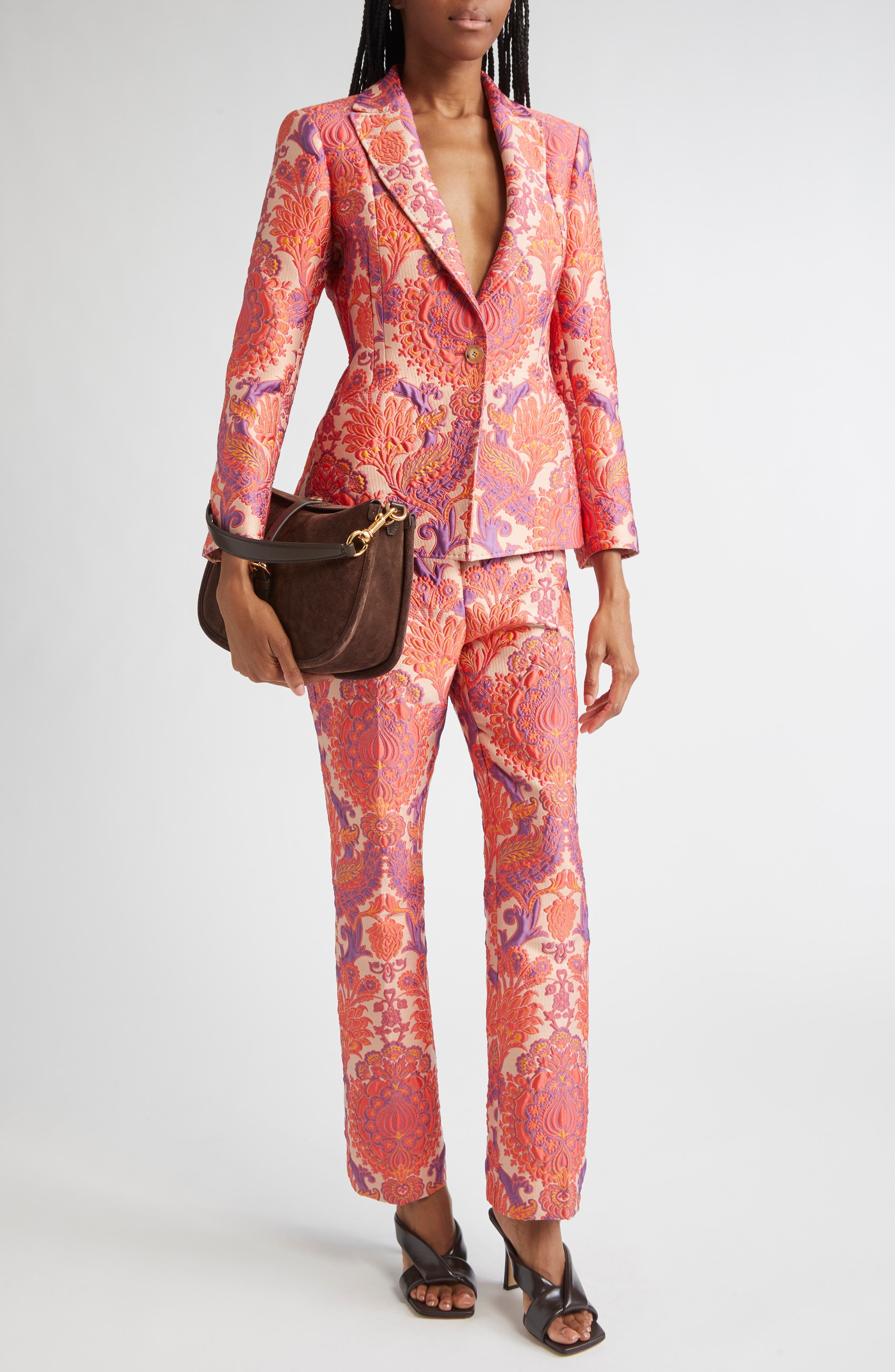 Etro Paisley Metallic Brocade Single Breasted Blazer in Var. Multicolor F.do Bianco at Nordstrom - 2