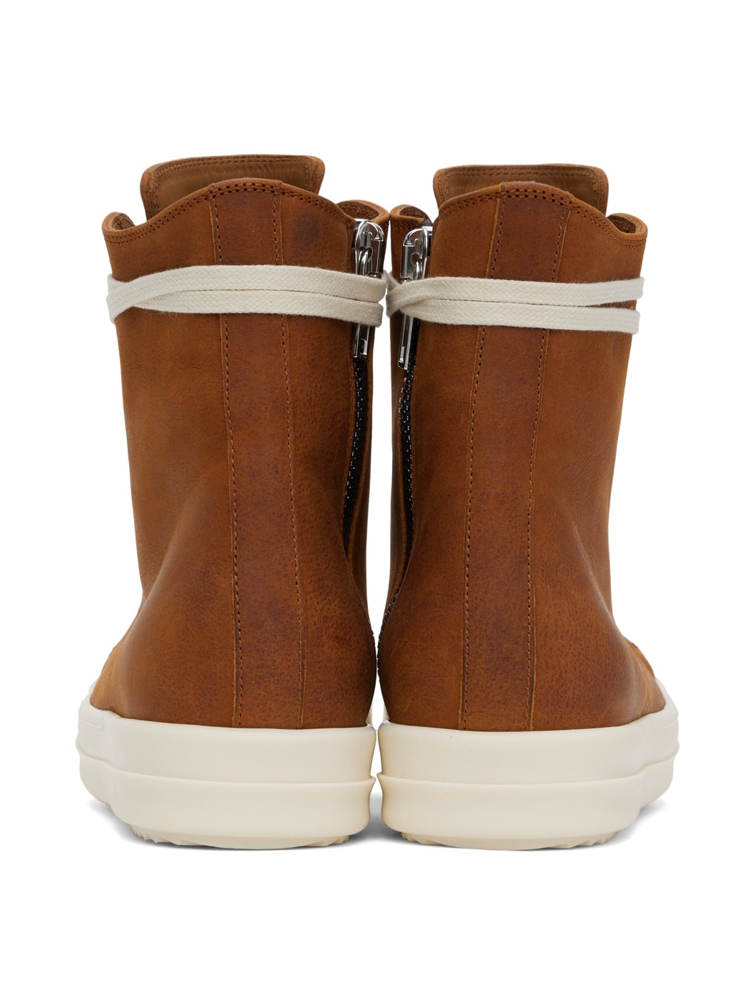 Orange Waxy Sneakers - 2