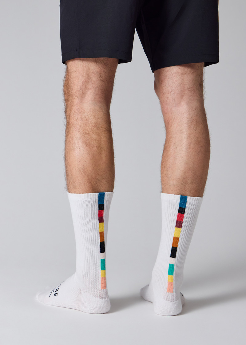 Paul Smith + Castore - White Technical Socks Two Pack 5