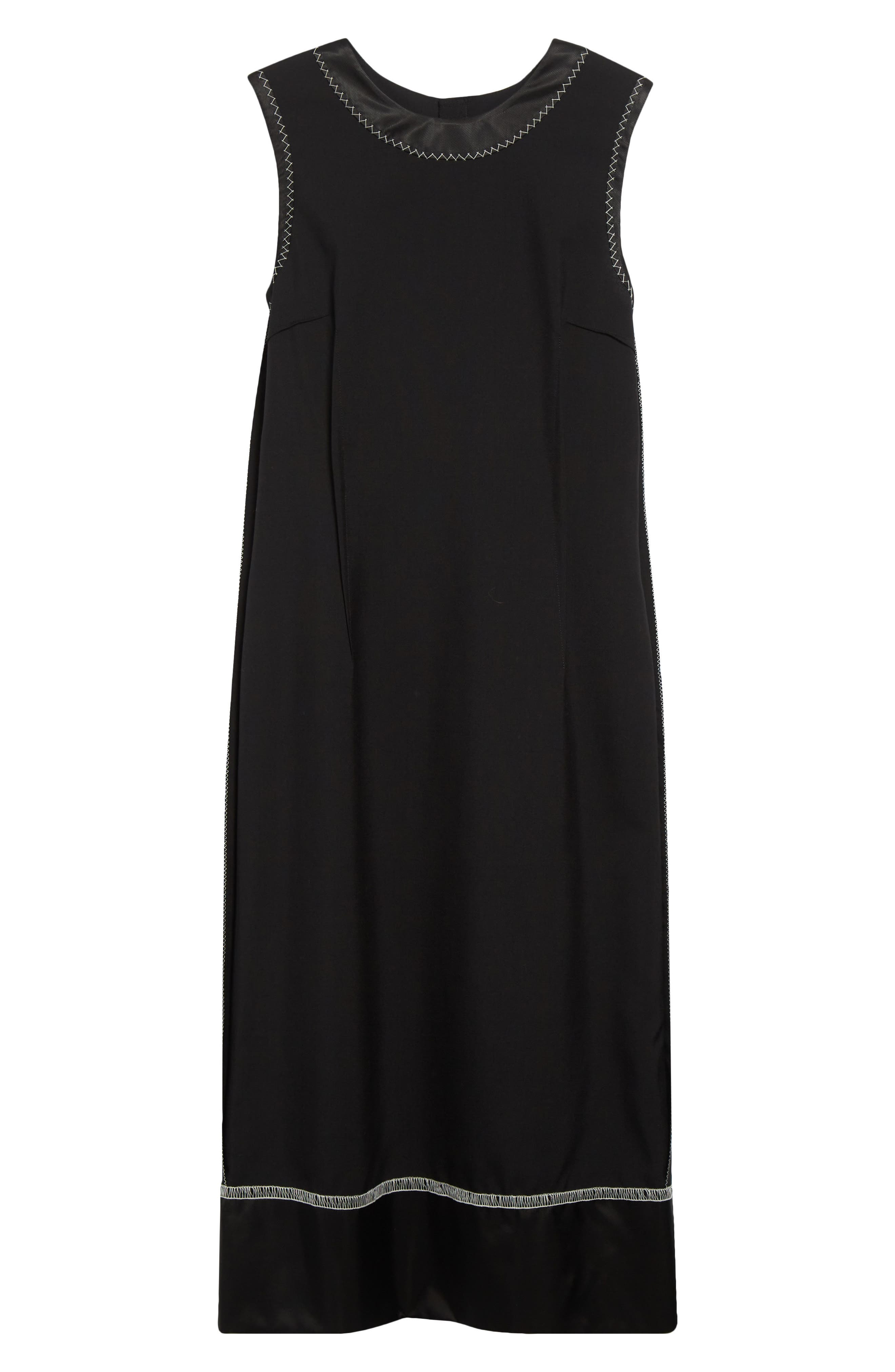 Marni Inside-Out Virgin Wool Dress in 00N99 Black at Nordstrom - 5