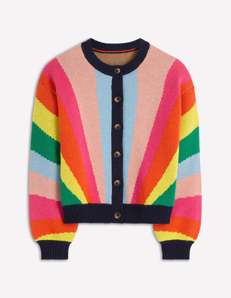 Abi Jacquard Cardigan-Multi Rainbow 4