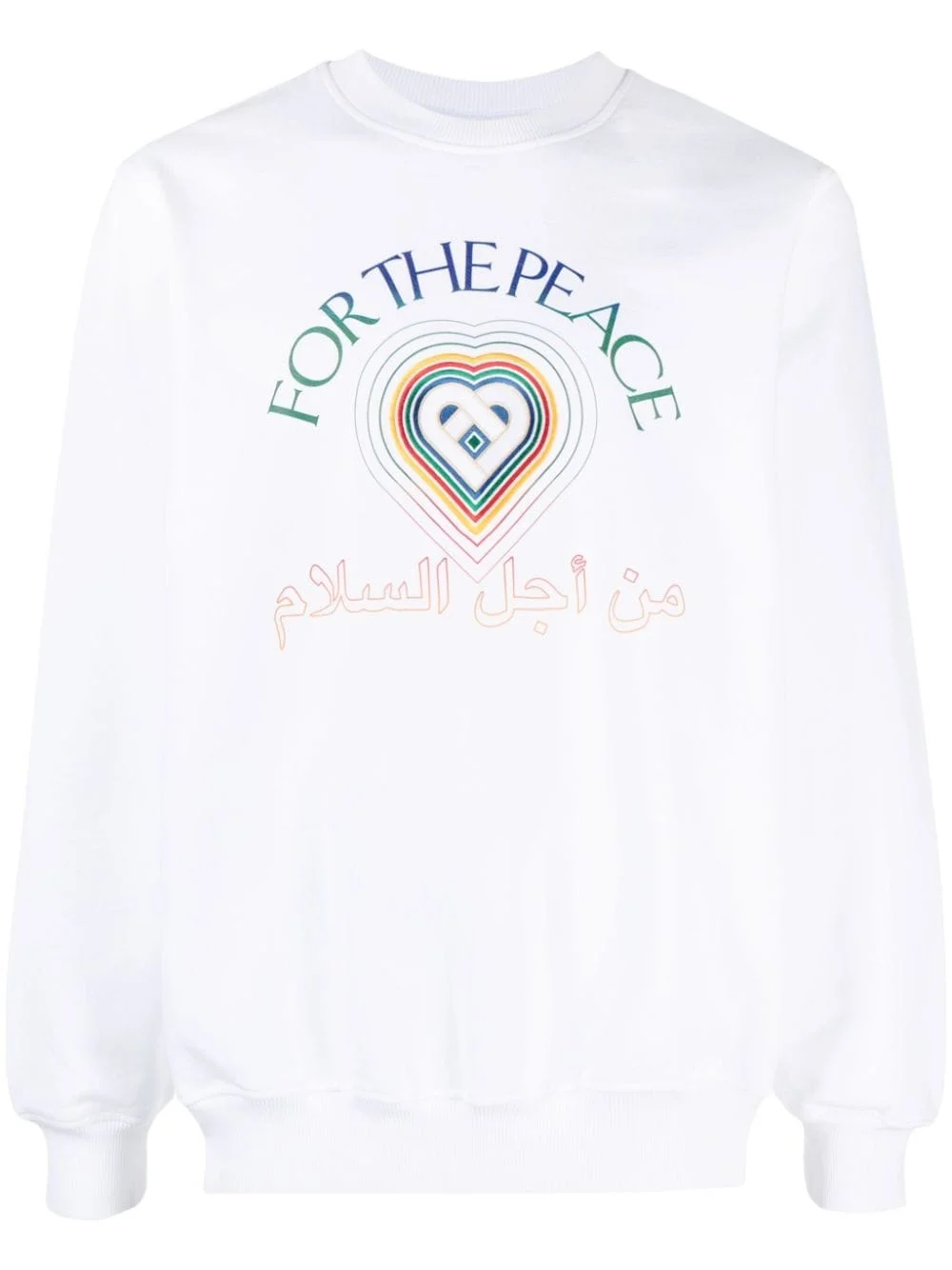 Peace Gradient-print cotton sweatshirt - 1