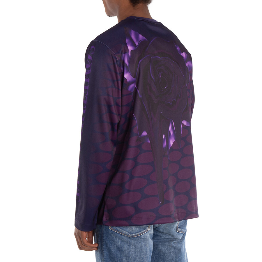 Burberry Rose-Print Long-Sleeve Jumper - 6