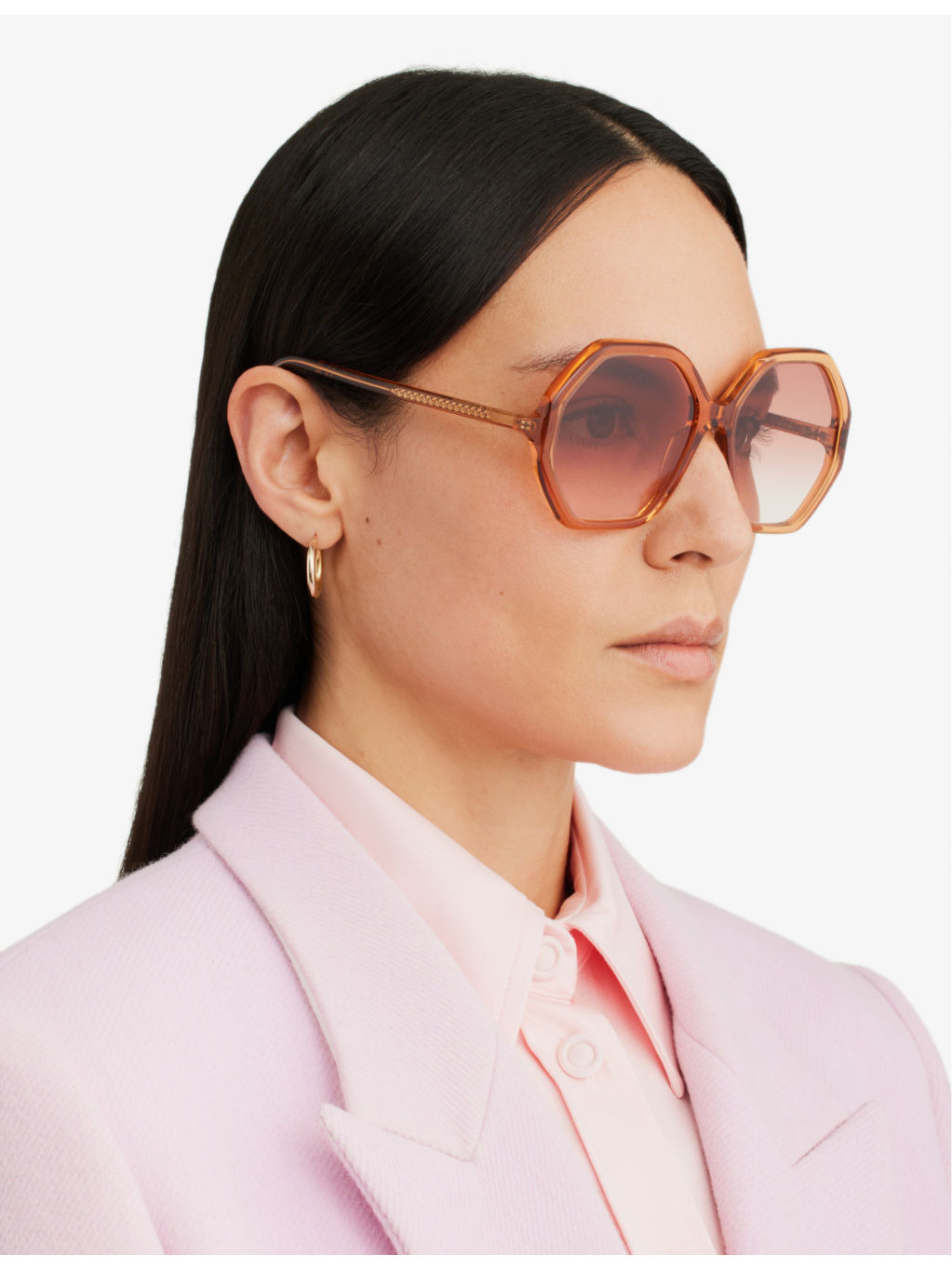 CH0008S acetate geometric-frame sunglasses - 2