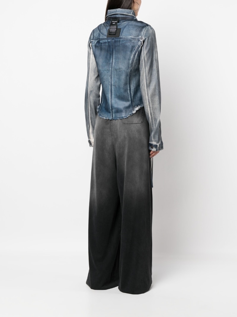 faded denim jacket - 4
