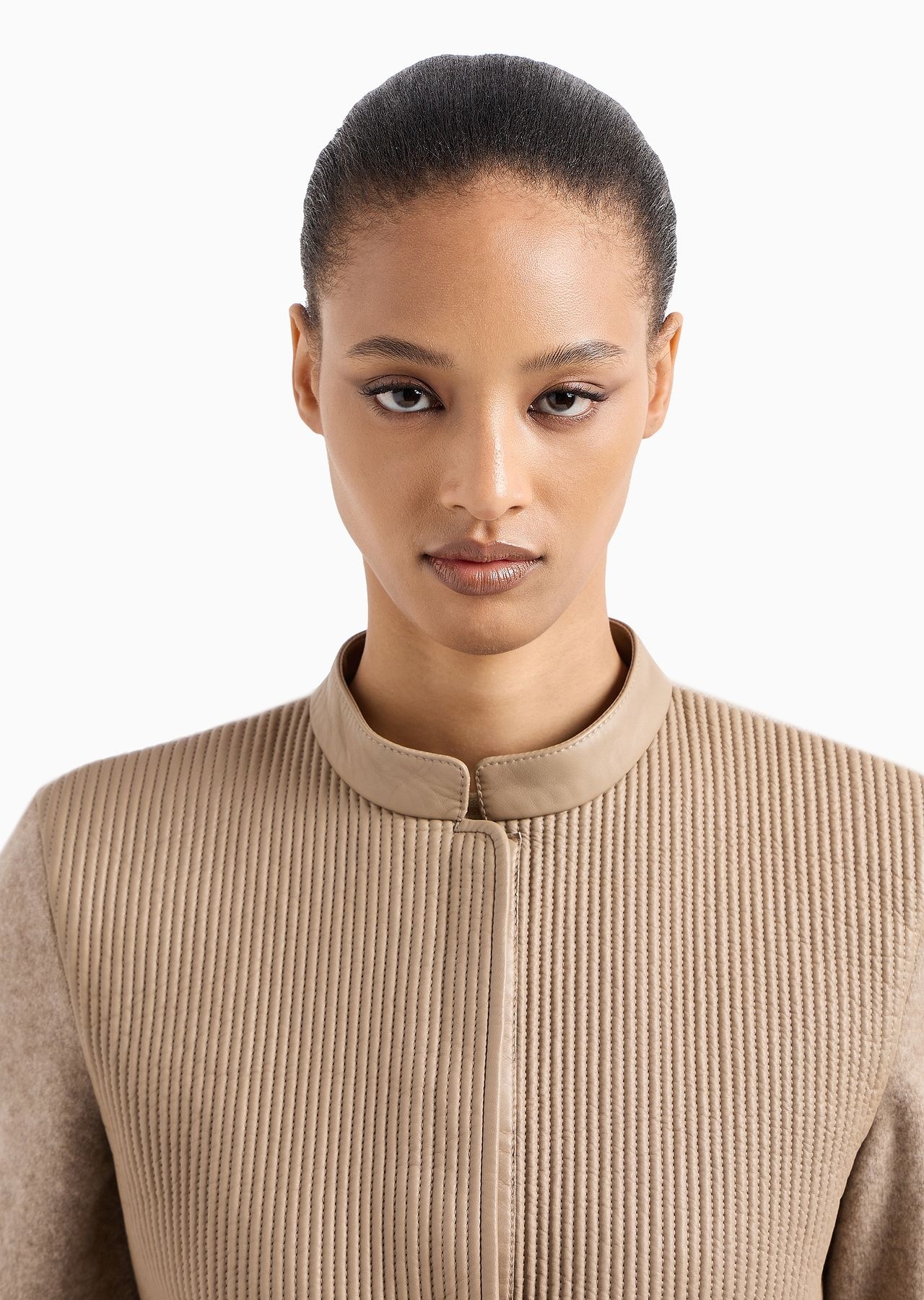 Single-breasted jacket in quilted nappa leather - 5