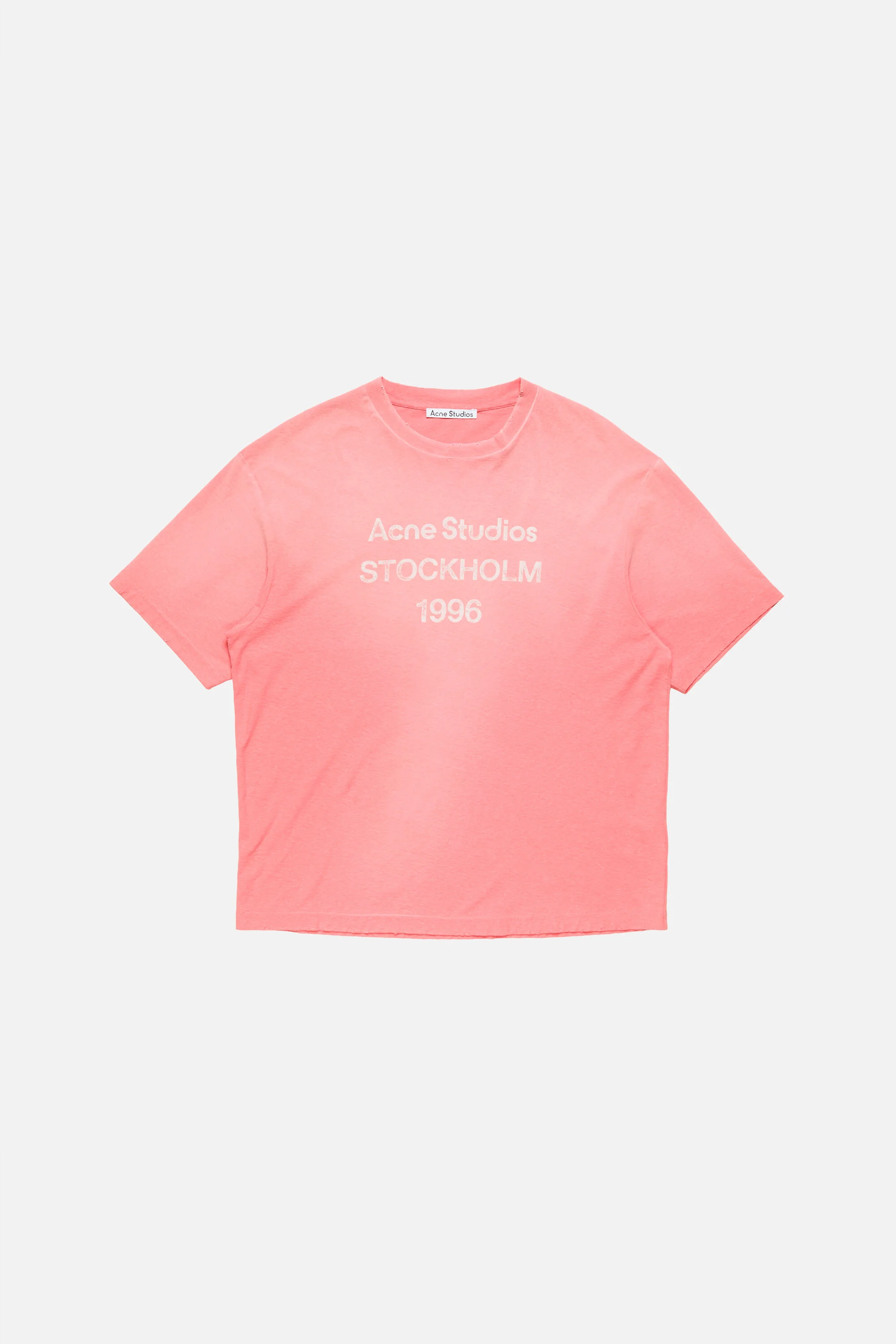 Sprayed logo t-shirt - Tango pink - 1