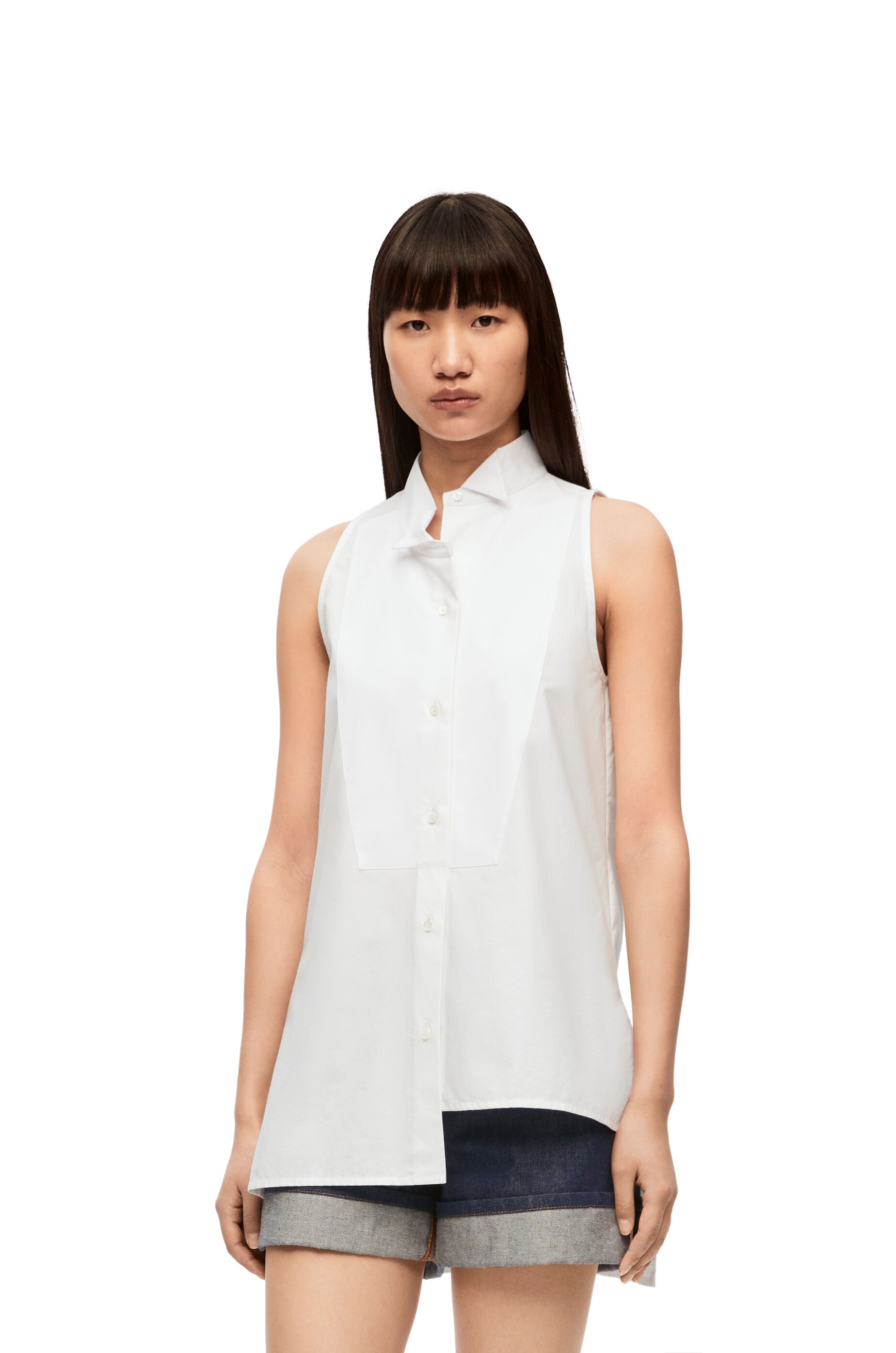 Asymmetric shirt in cotton - 3