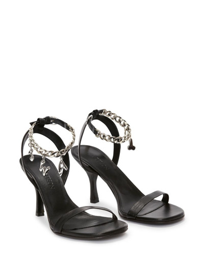 JW Anderson Charms 80mm leather sandals outlook