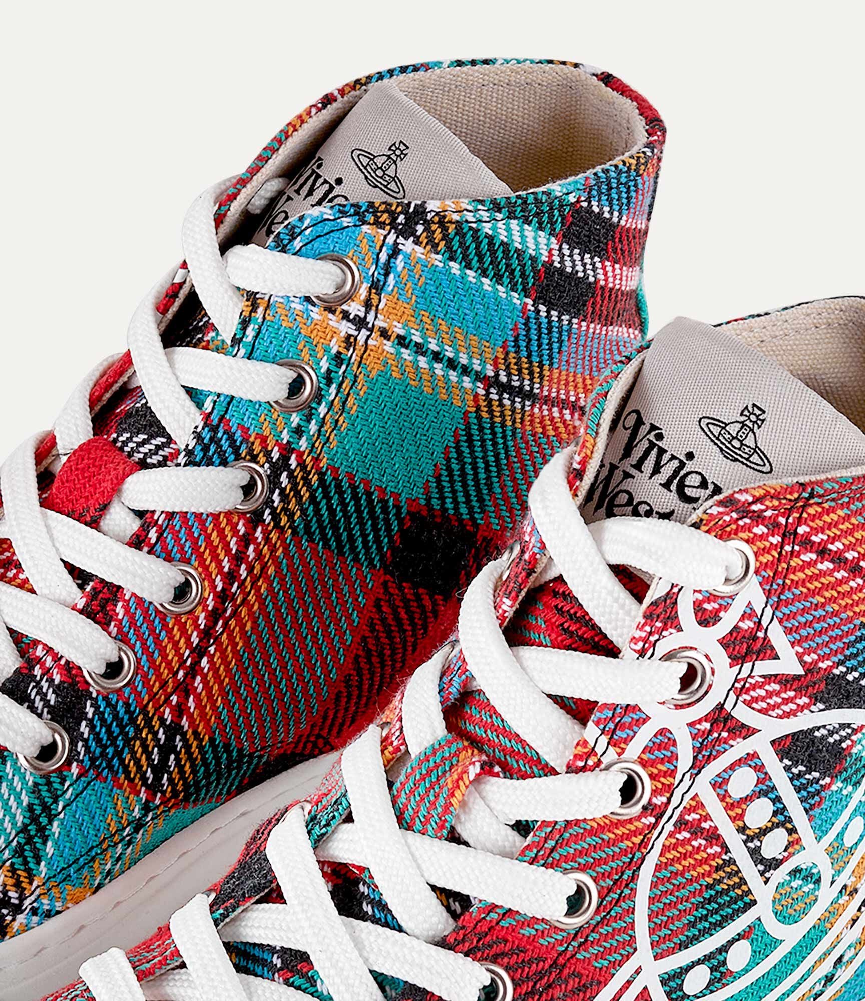PLIMSOLL HIGH TOP TARTAN - 5