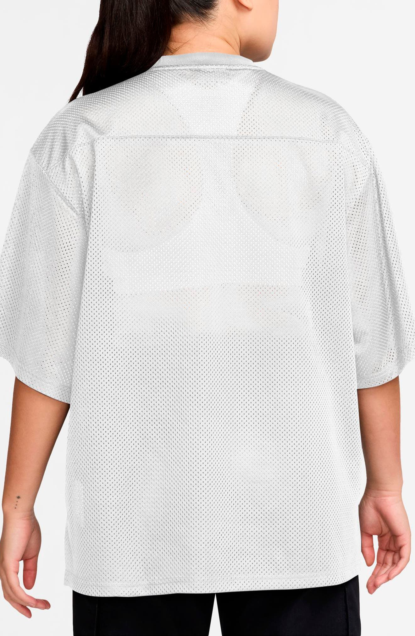 Jordan Brooklyn Oversize Jersey in White/University Blue at Nordstrom - 2