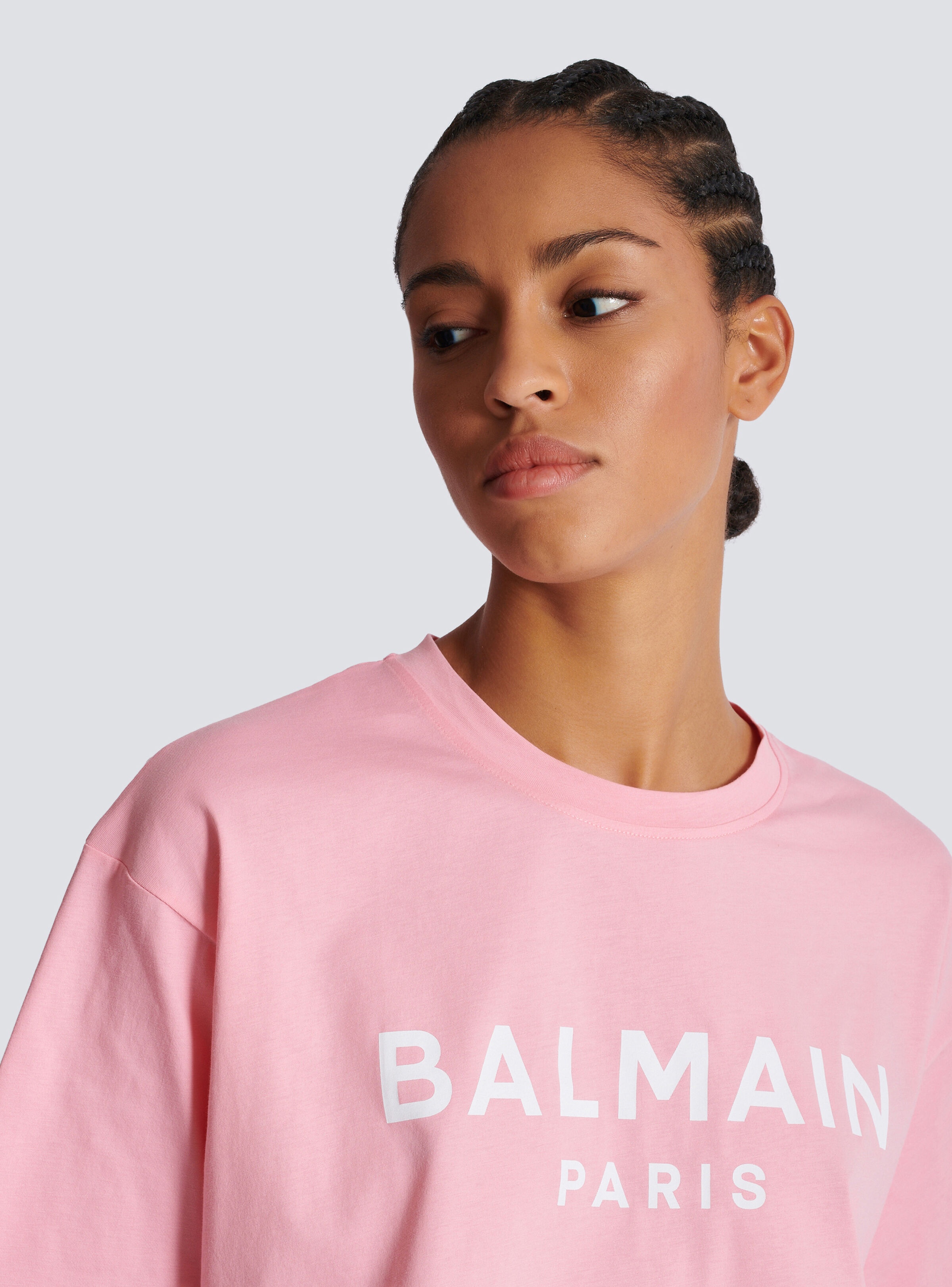 T-shirt with Balmain Paris print - 7