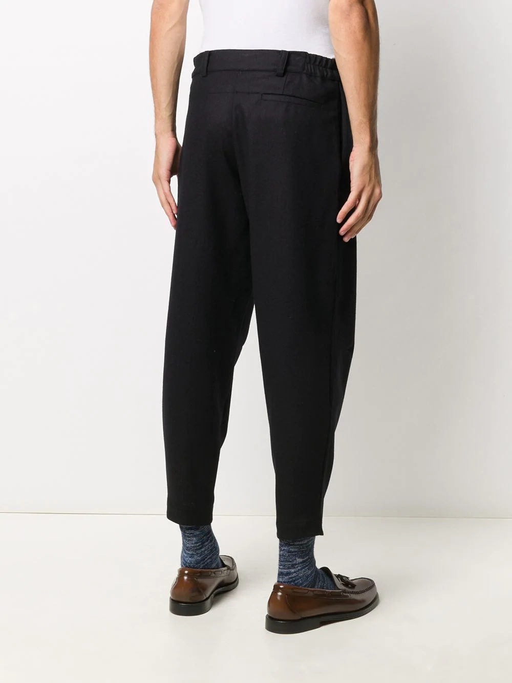 cashmere-blend engineer trousers - 5