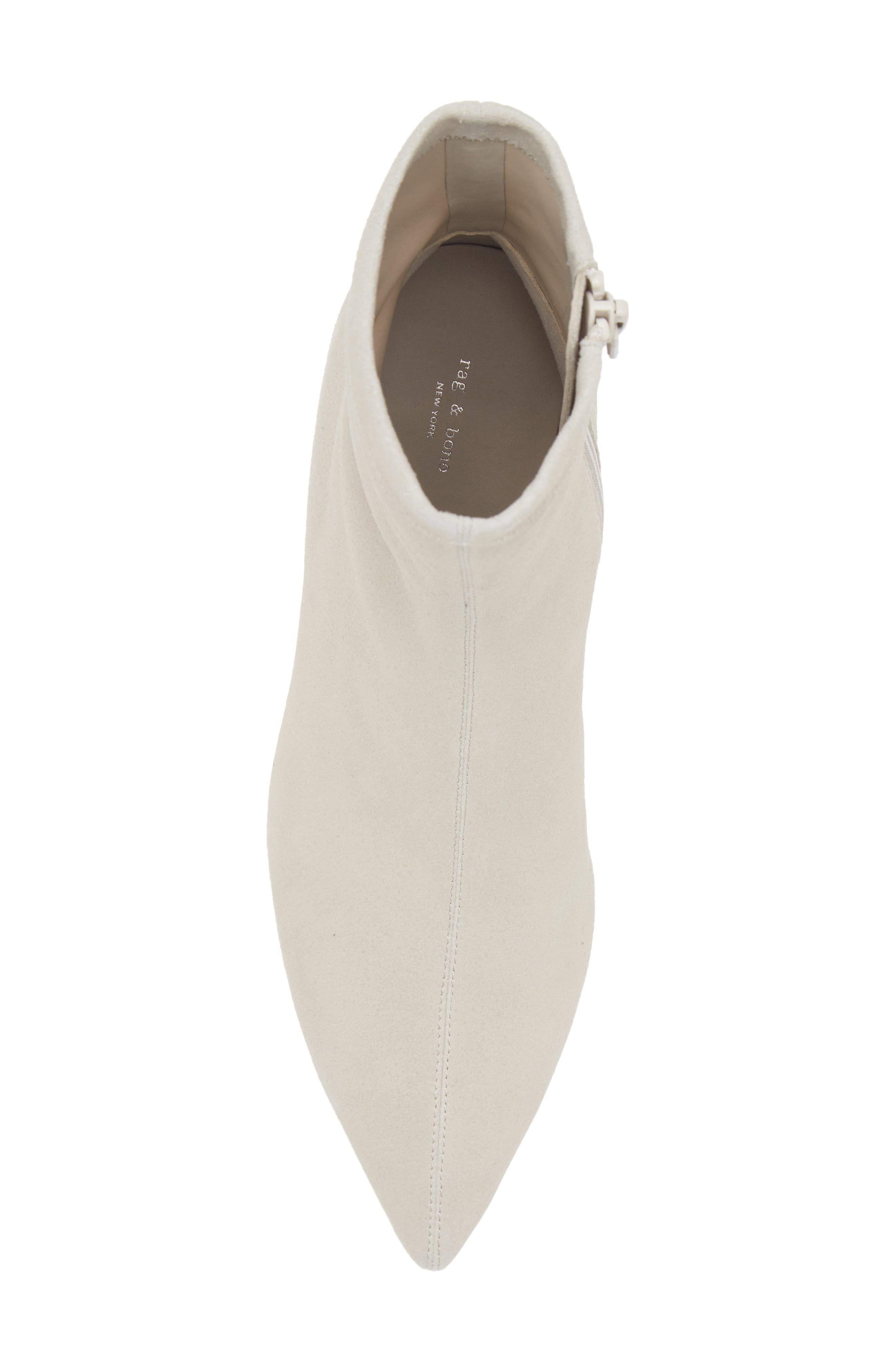 rag & bone Britt Pointed Toe Sock Bootie in Lightsands Suede at Nordstrom - 5