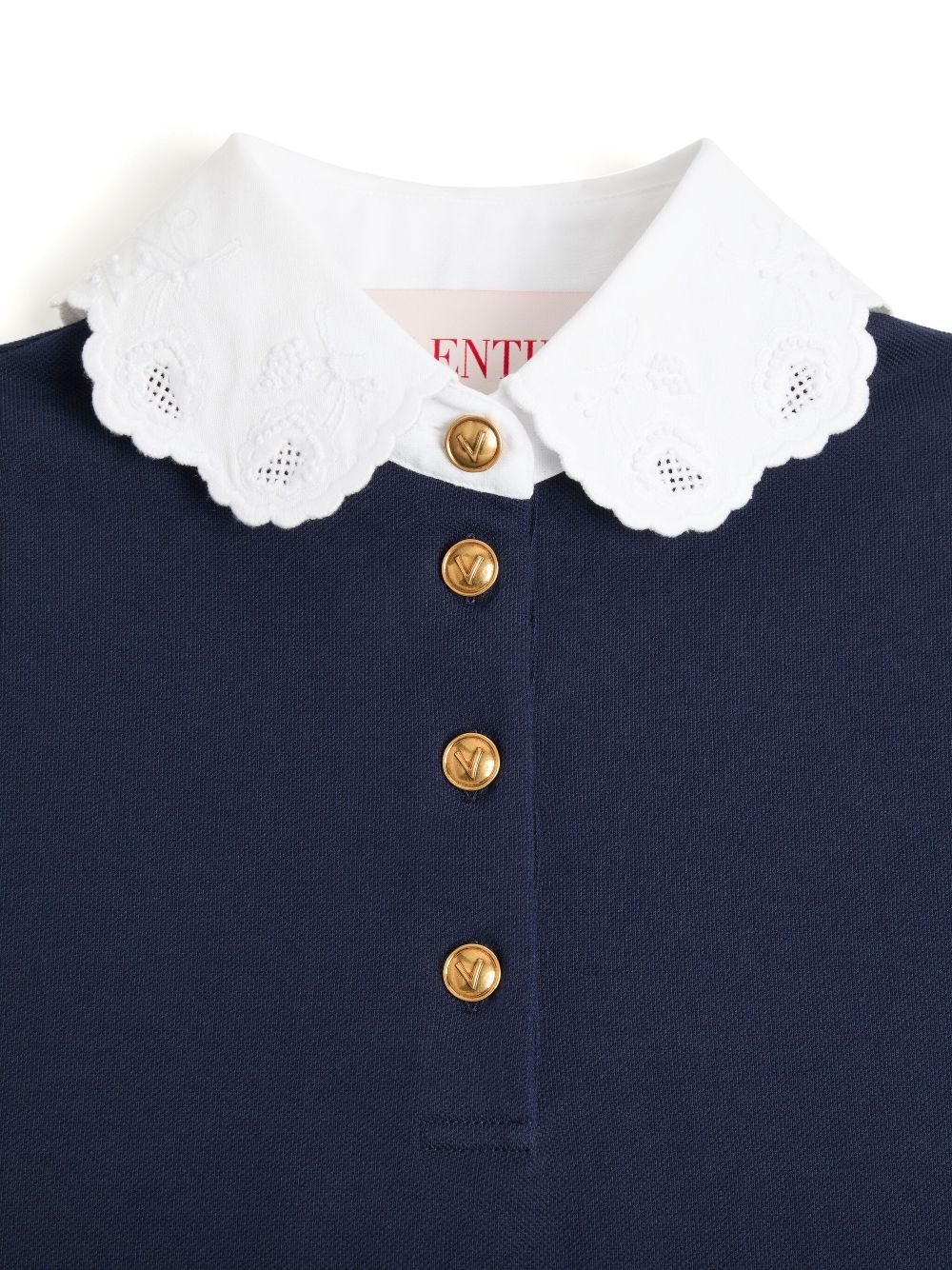 embroidered polo top - 6