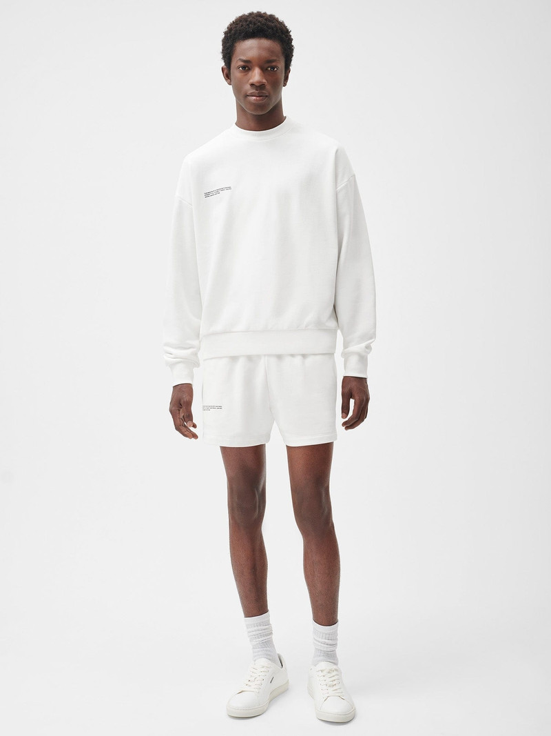 PANGAIA Mens 365 Midweight Shorts - Off-White outlook