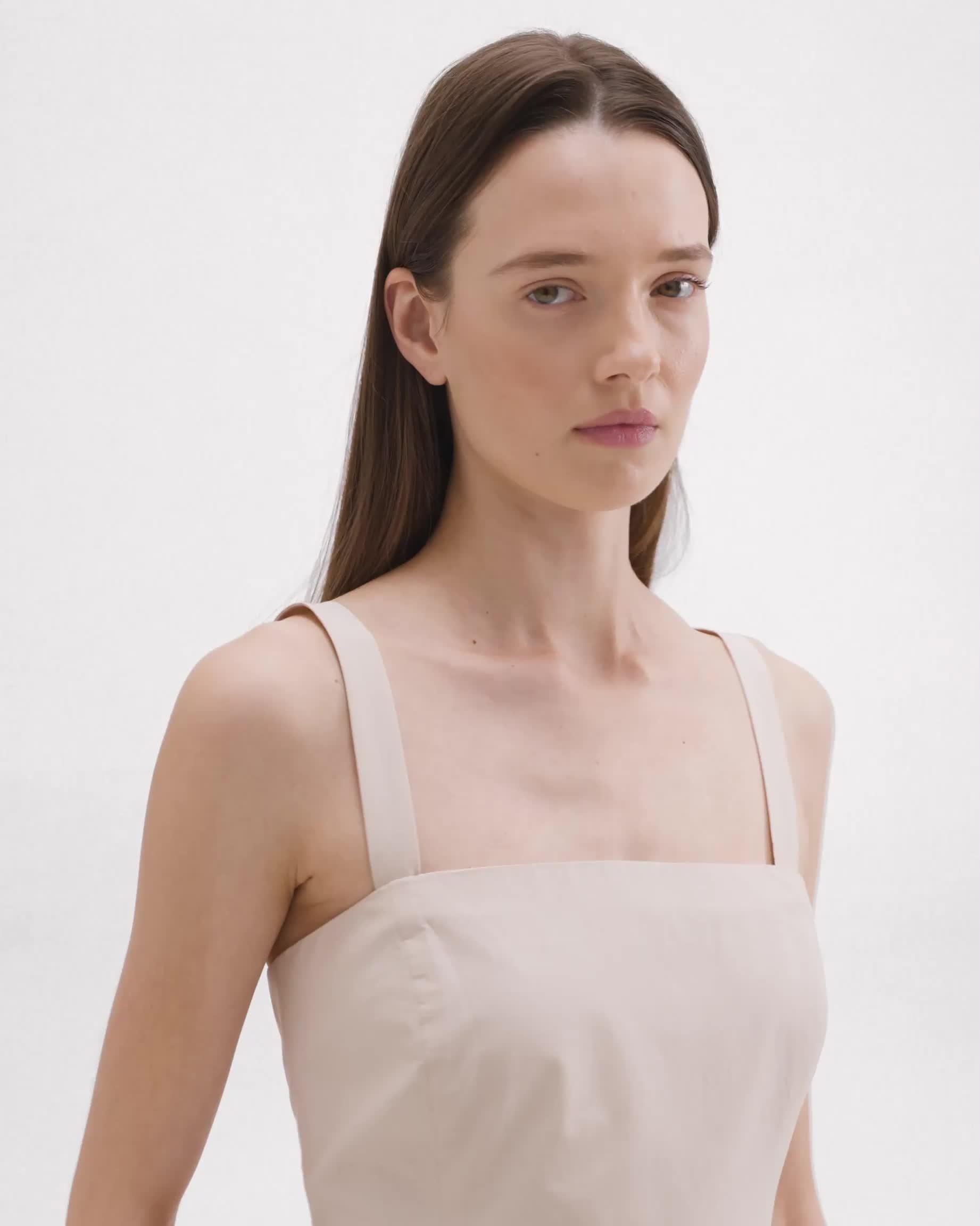 Tiered Sleeveless Dress in Cotton-Blend - 6
