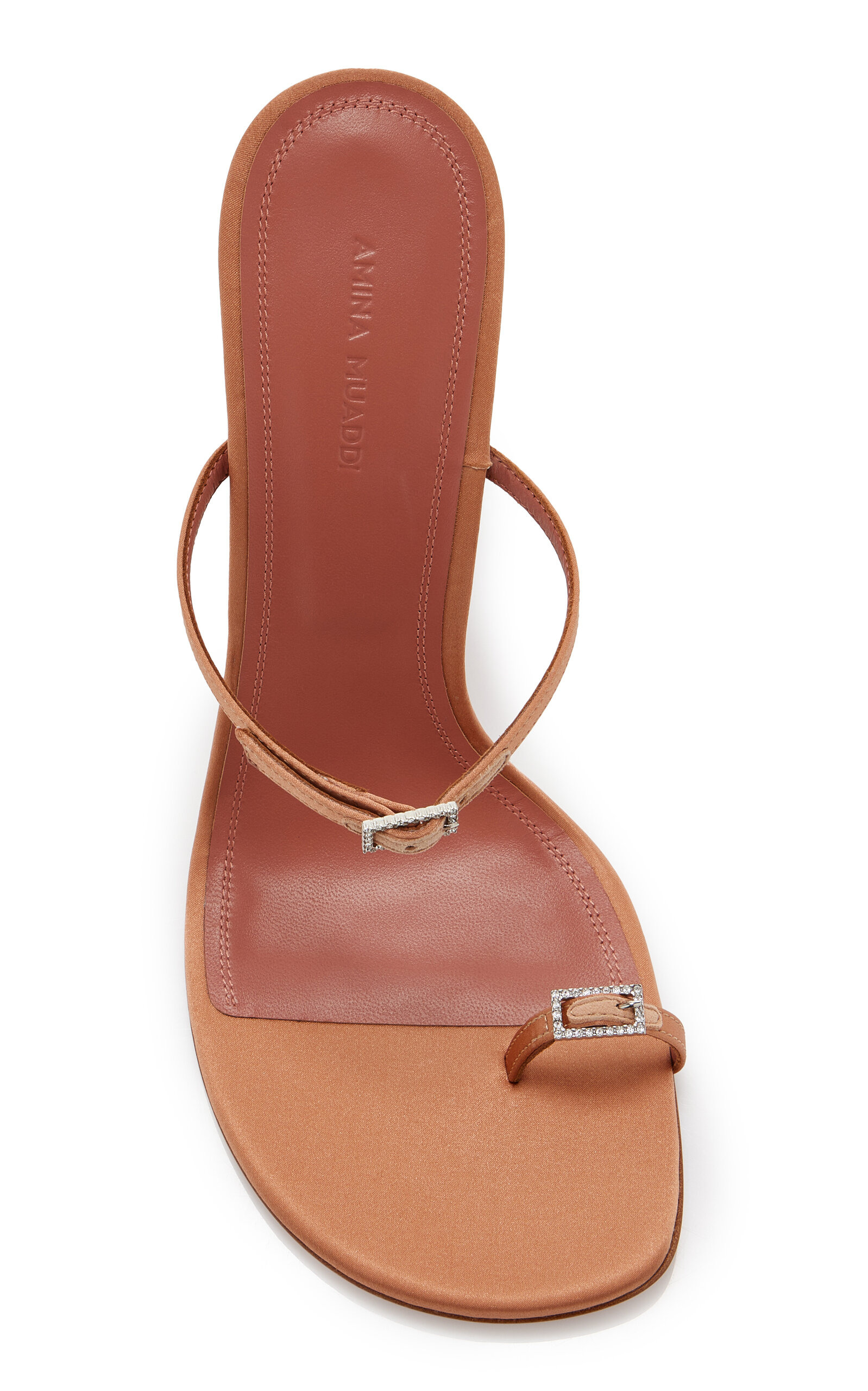 Adut Satin Thong Sandals neutral - 3