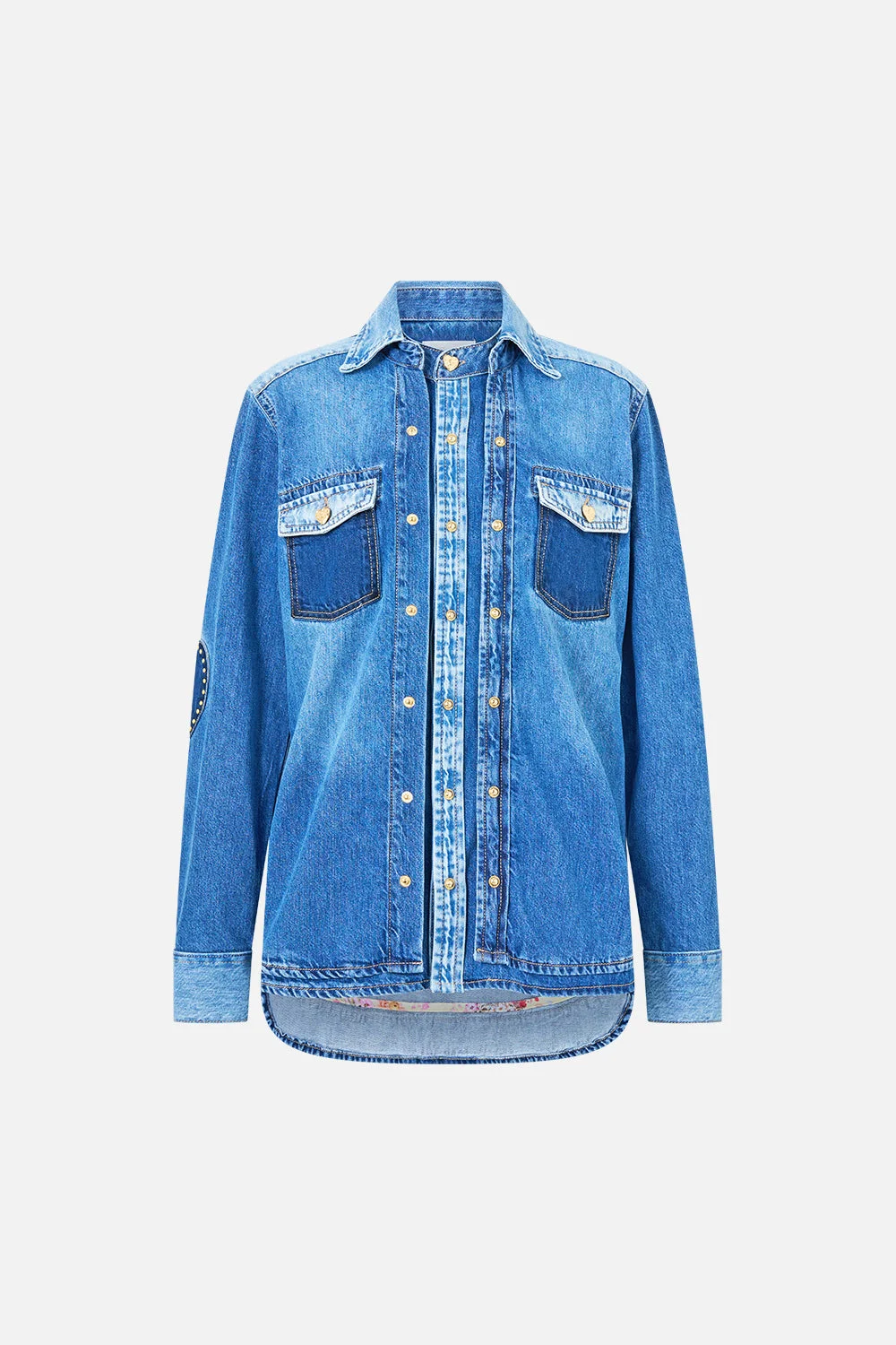 SOPHY RELAXED SHIRT DENIM - 1