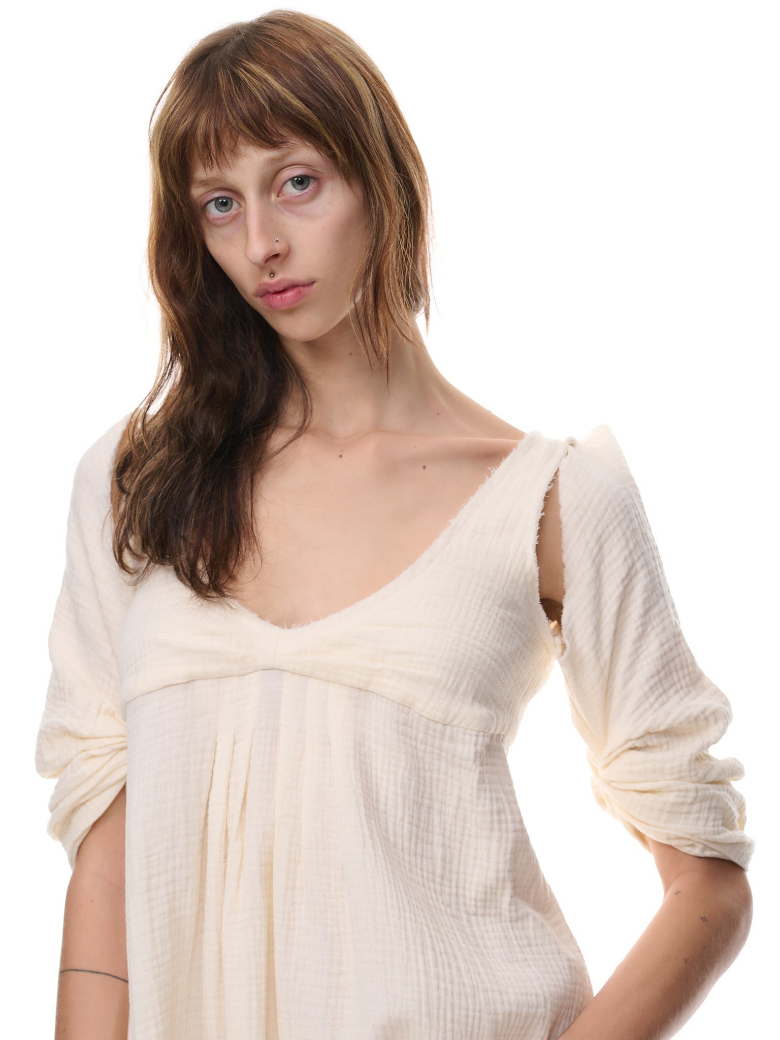 Shoulder Cut-Out Dress - 4
