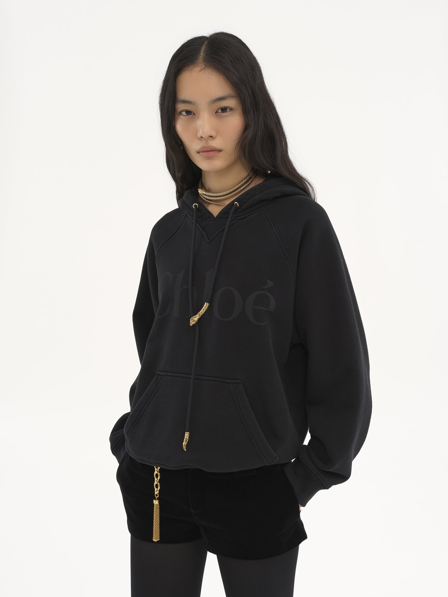 GENEROUS LOGO HOODIE IN COTTON FLEECE - 4