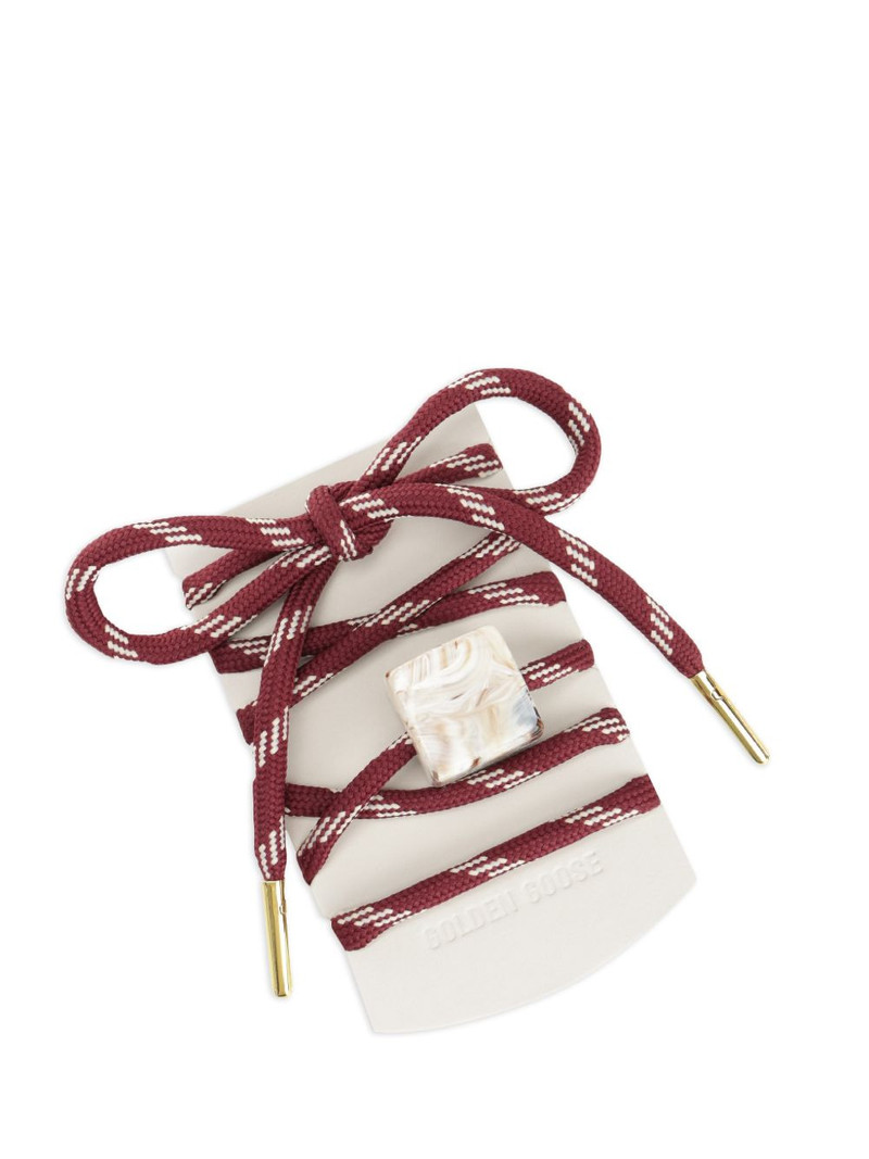 Golden Goose striped shoelaces outlook