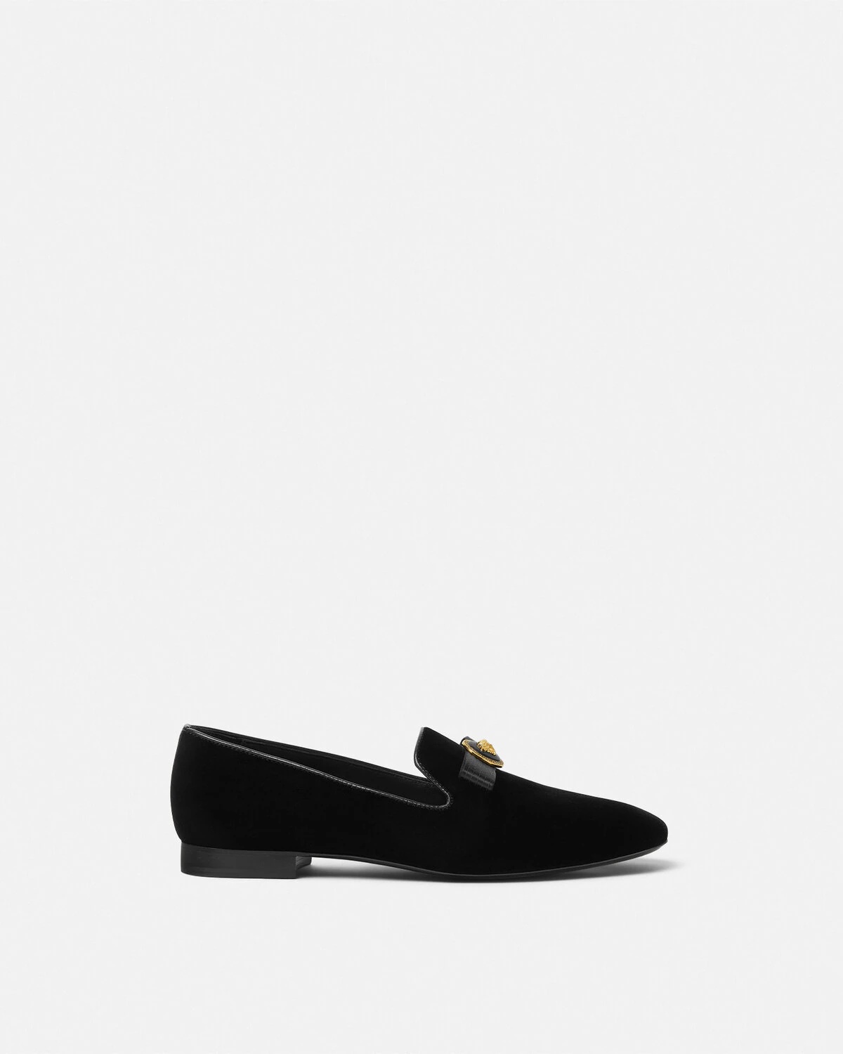 Gianni Ribbon Velvet Slippers - 1