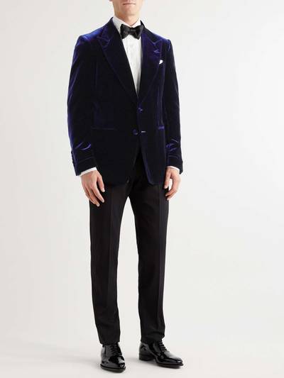 TOM FORD Shelton Slim-Fit Velvet Tuxedo Jacket outlook