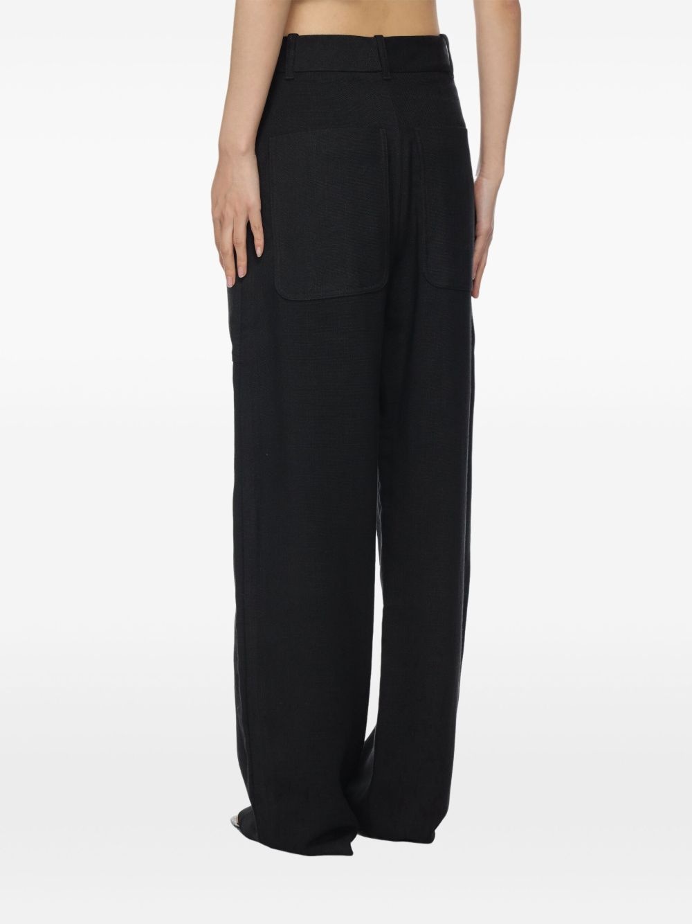 zip-up palazzo pants - 5