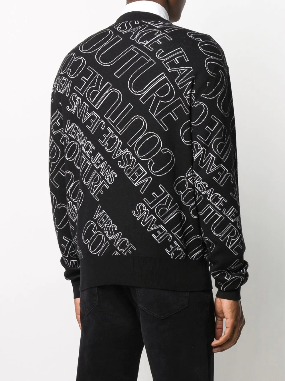 all-over logo print sweatshirt - 4