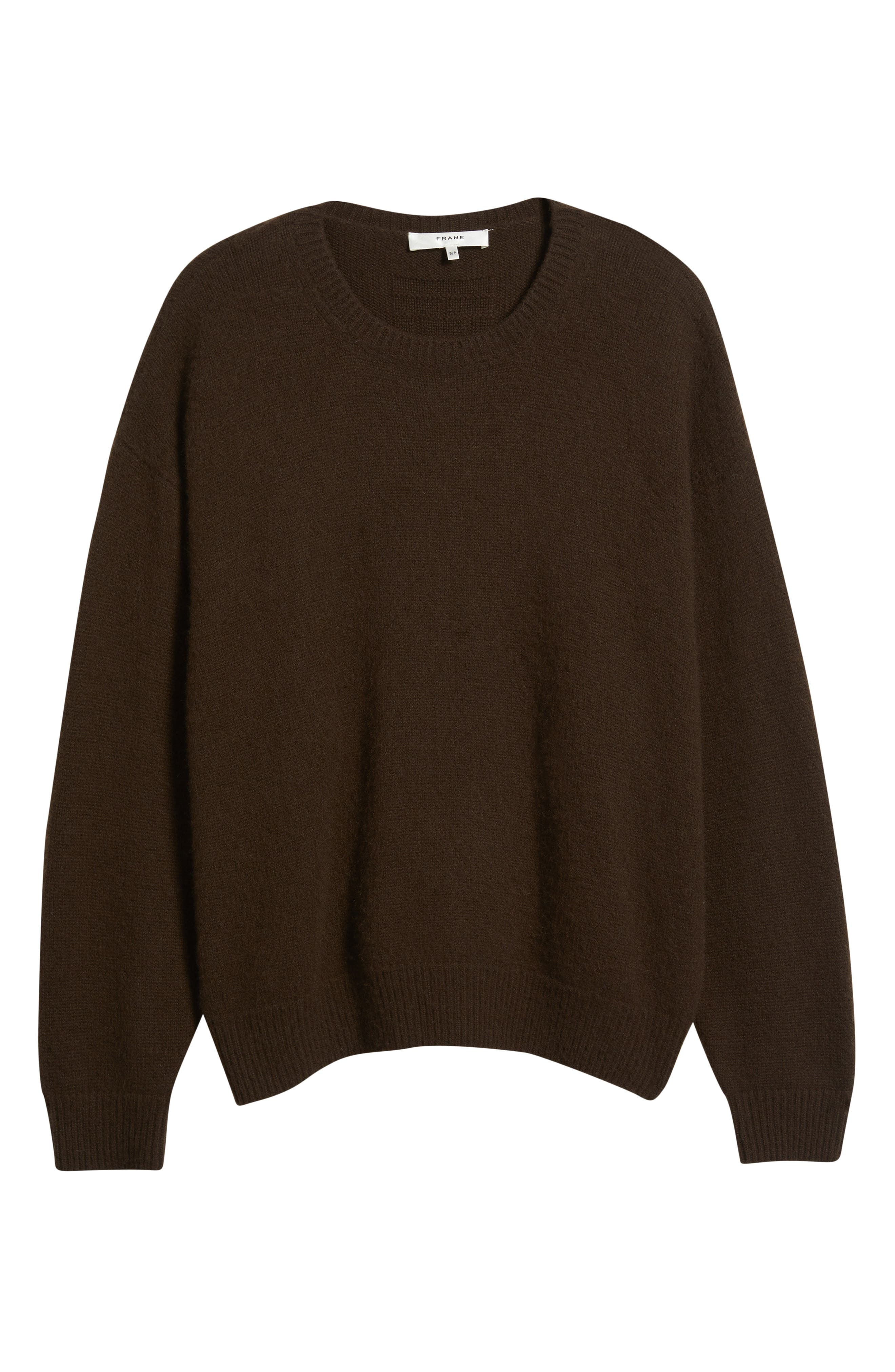 FRAME The Cashmere Brushed Sweater in Coffee at Nordstrom - 5