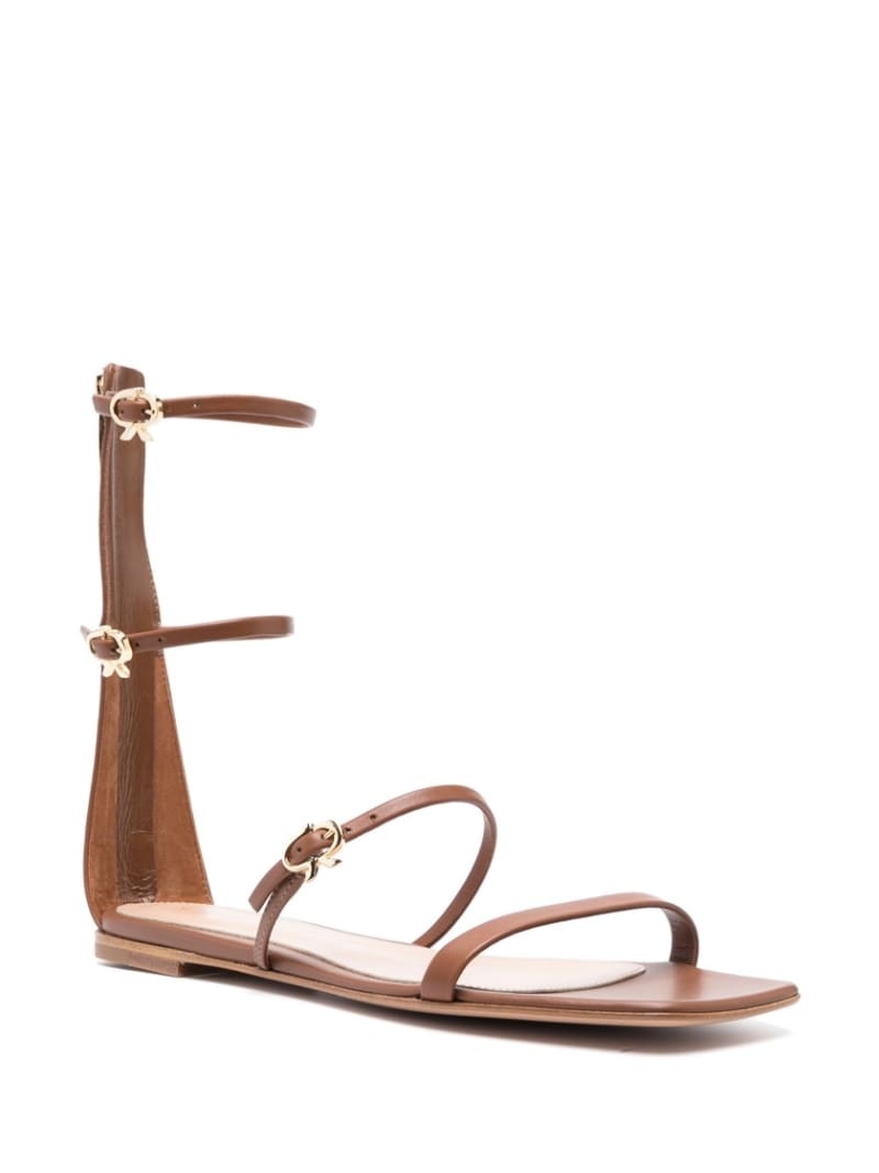 Downtown flat leather sandals - 2