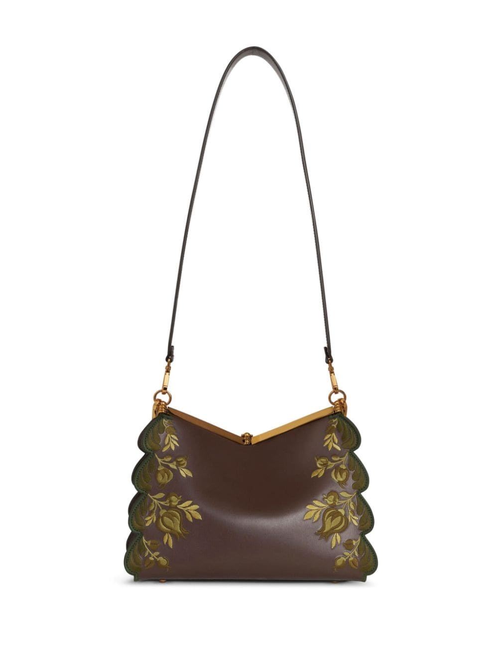 medium embroidered Vela shoulder bag - 3