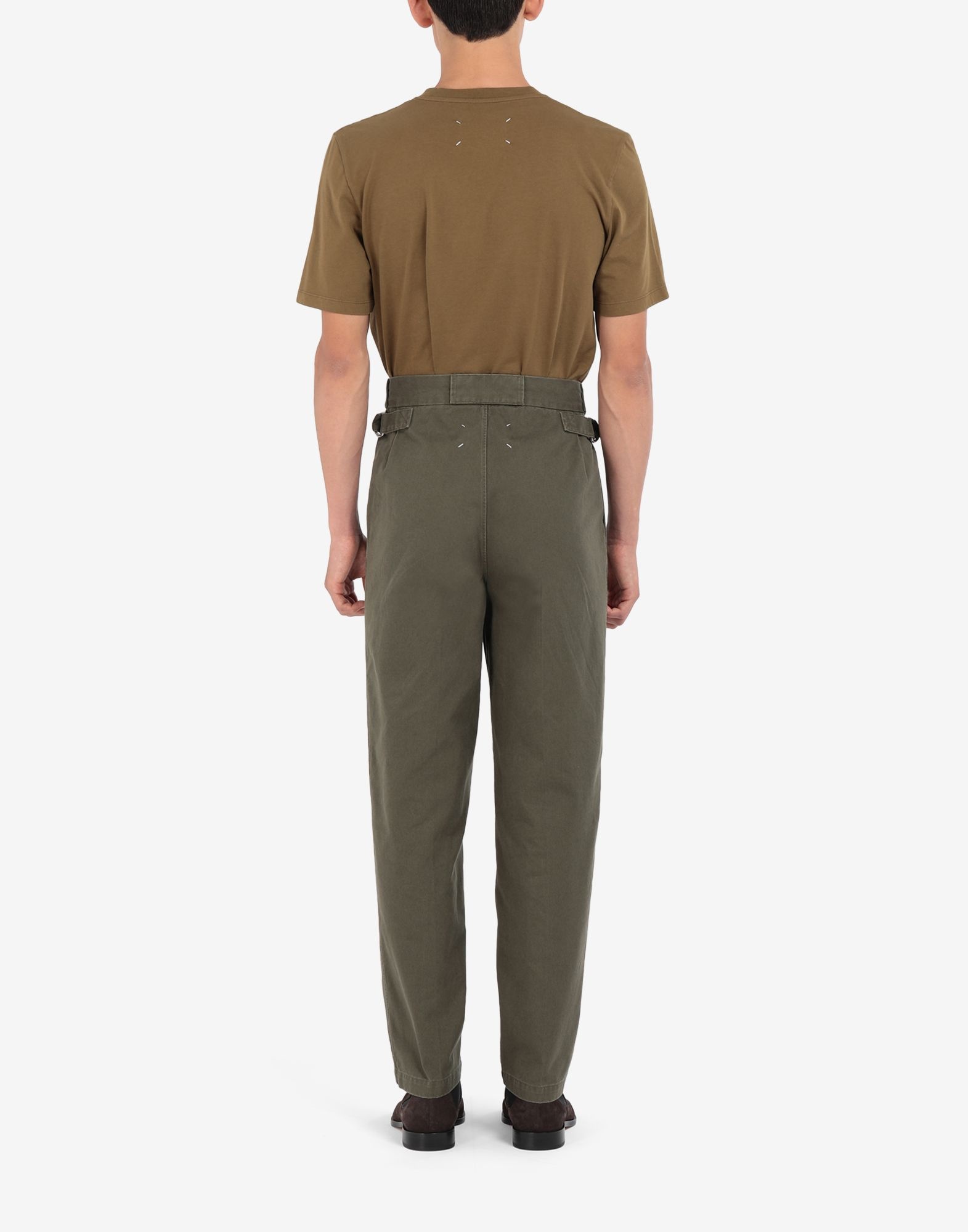 Pleat cotton chinos - 4